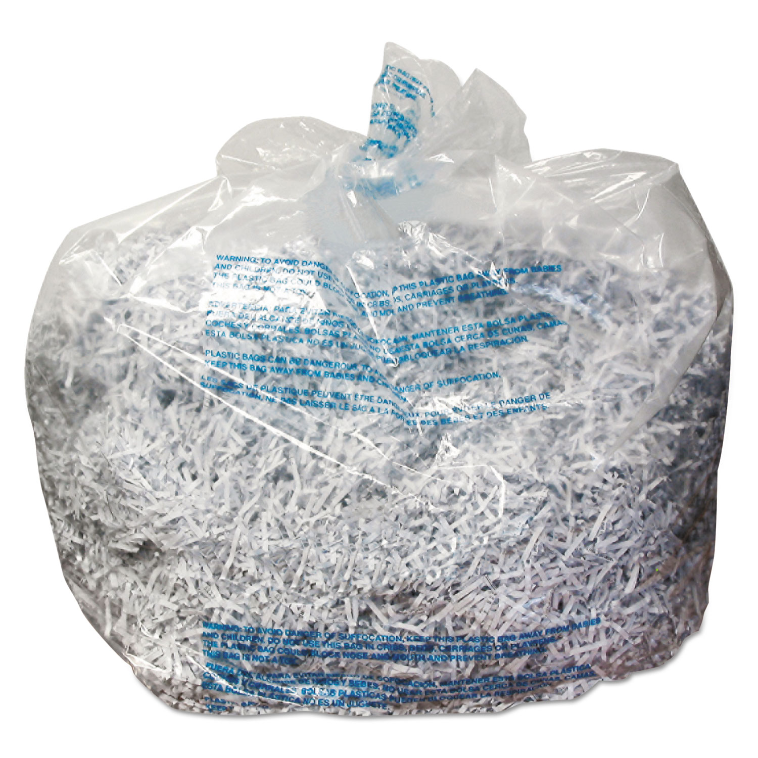 Plastic Shredder Bags, 13-19 gal Capacity, 25/Box