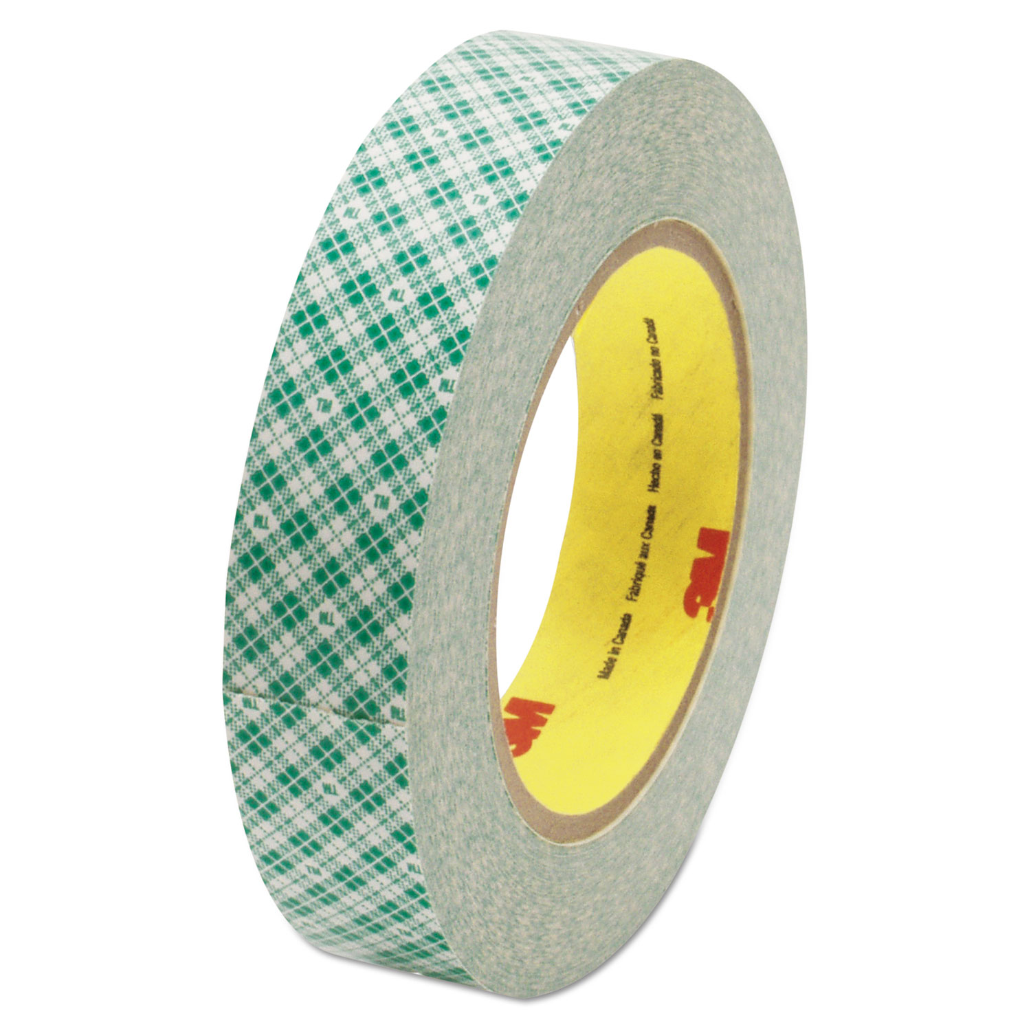 Double-Coated Tissue Tape, 1 x 36yds, 3 Core, White