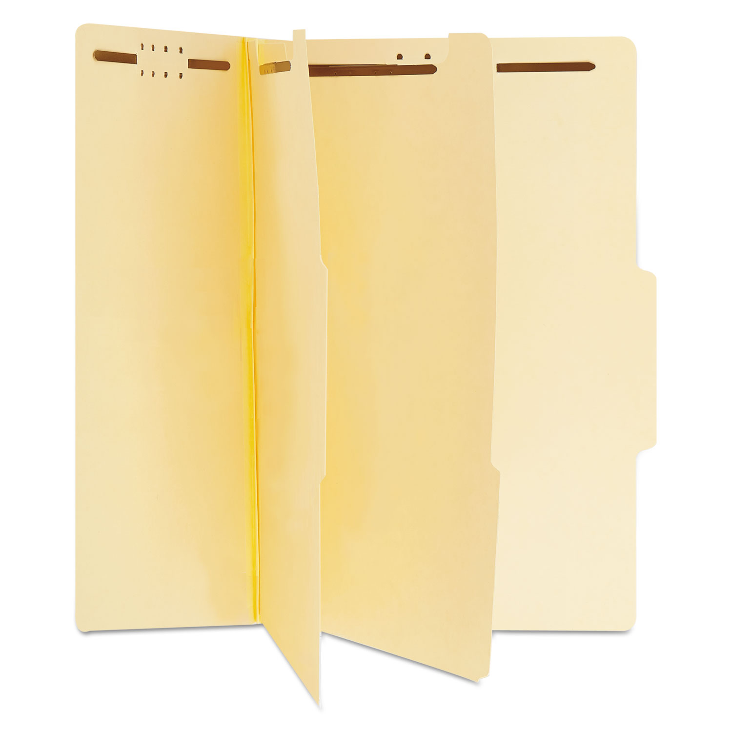  Universal UNV10300 Six-Section Classification Folders, 2 Dividers, Letter Size, Manila, 15/Box (UNV10300) 