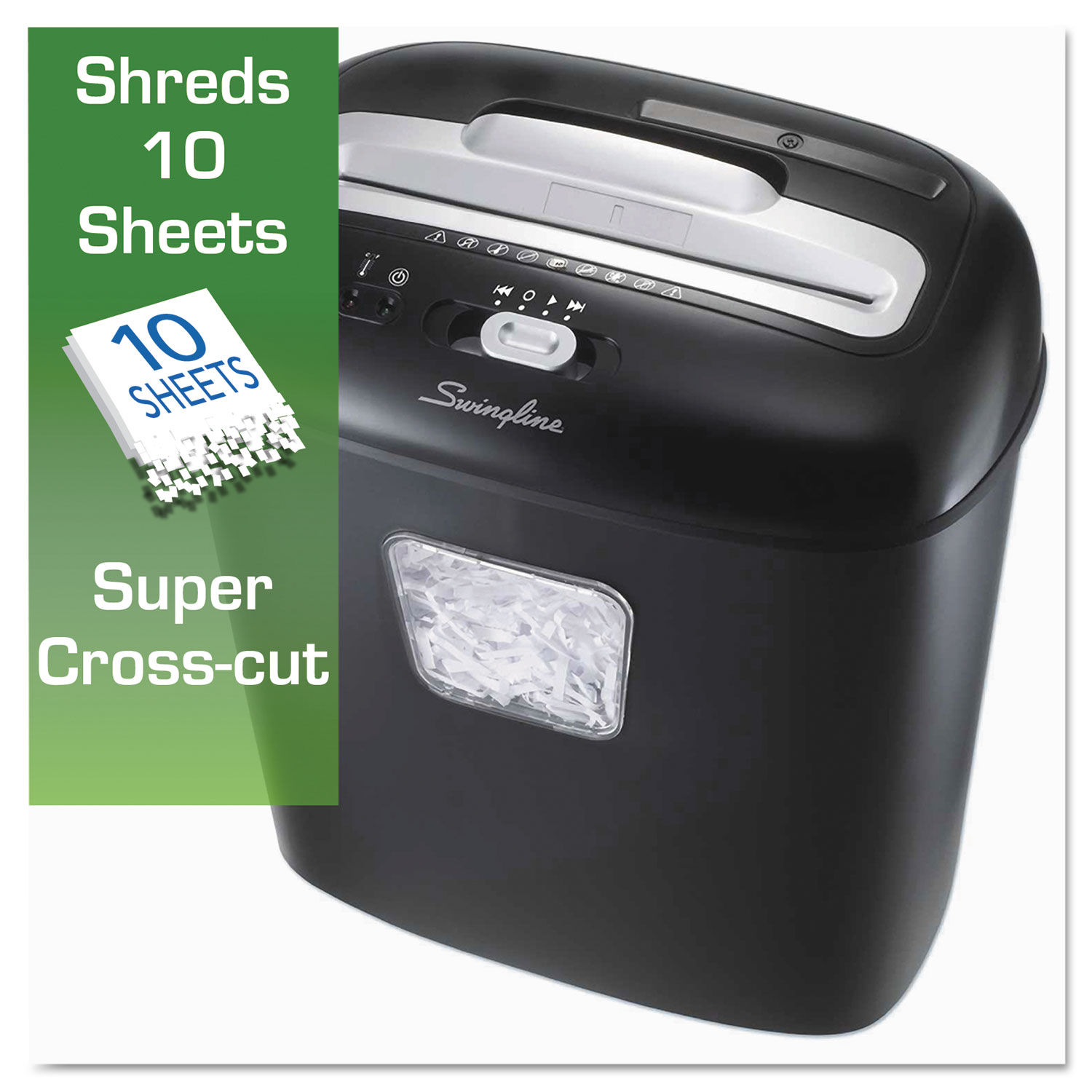 EX10-05 Super Cross-Cut Shredder, 10 Sheets, 1 User