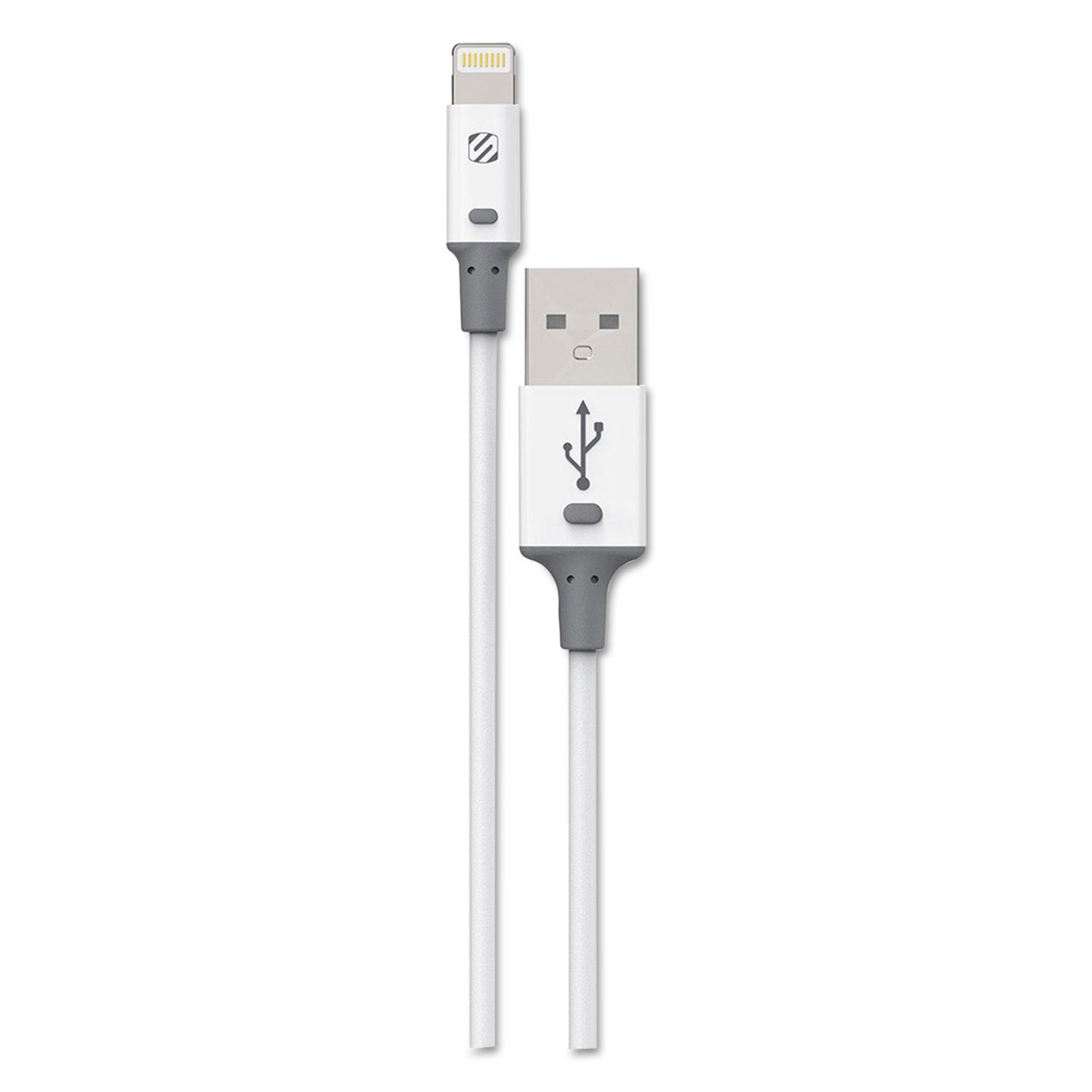  Scosche 12WTA smartSTRIKE II Charge & Sync Cable for Lightning USB Devices, White (SOS12WTA) 