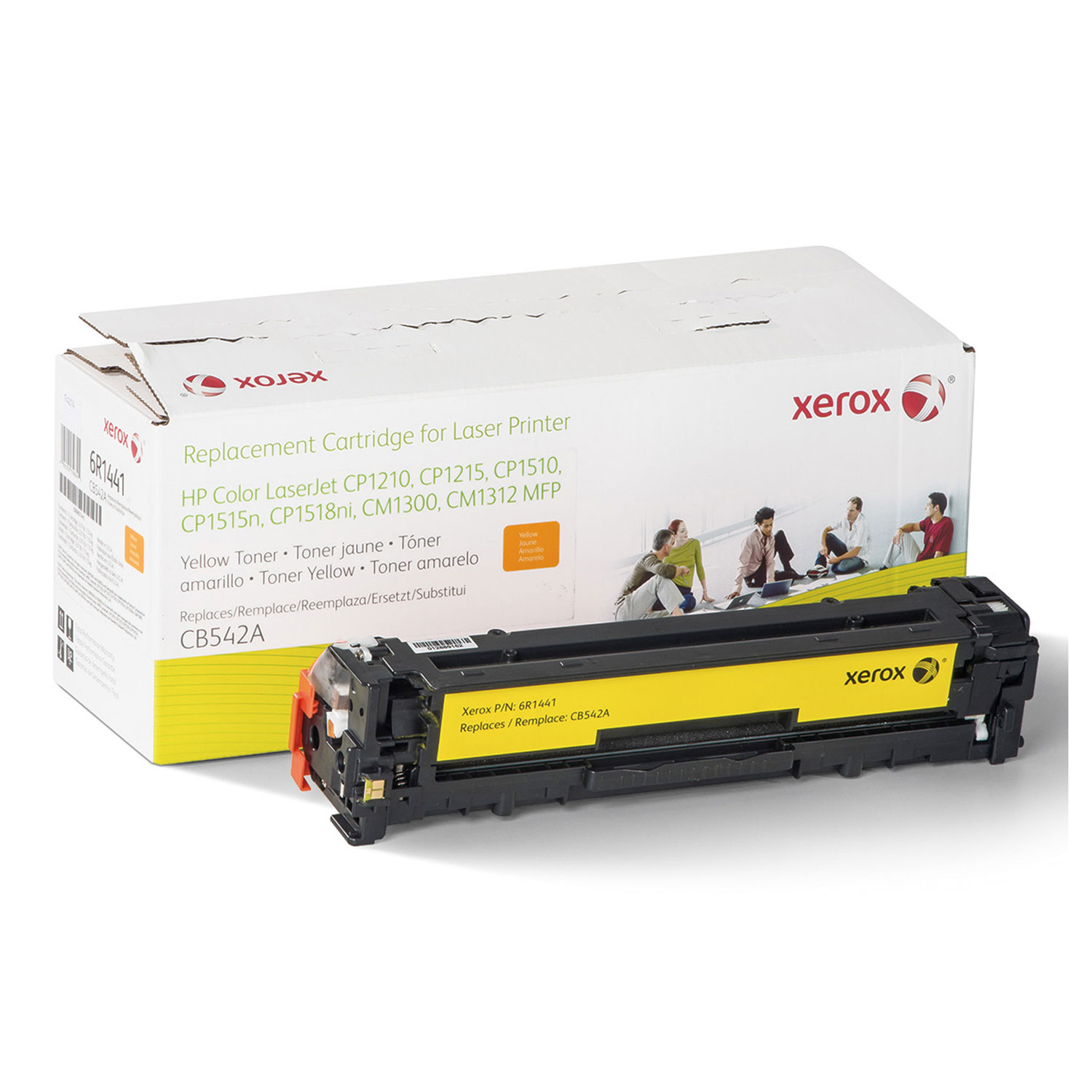 006R01441 Replacement Toner for CB542A (125A), 1400 Page-Yield, Yellow