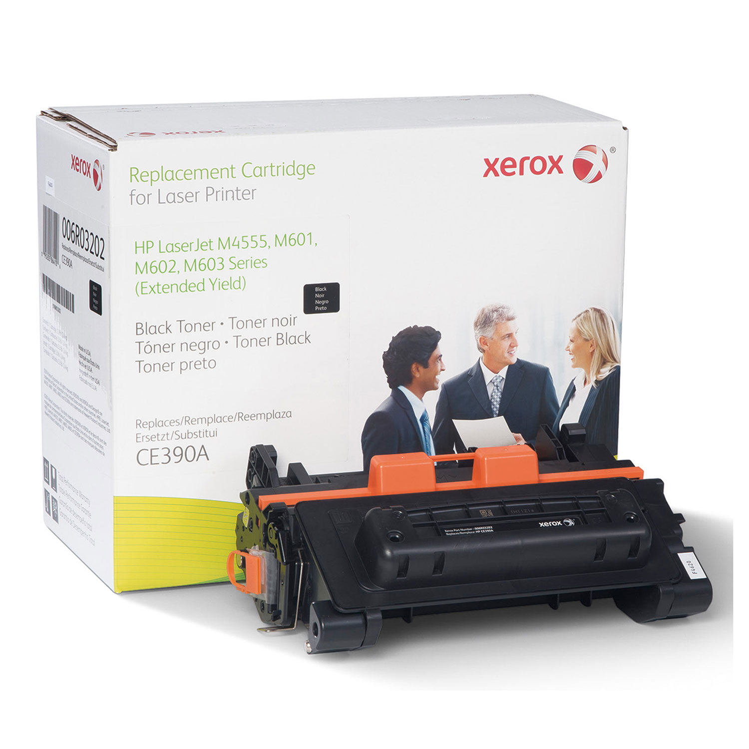  Xerox 006R03202 006R03202 Remanufactured CE390A (90A) Extended-Yield Toner, Black (XER006R03202) 