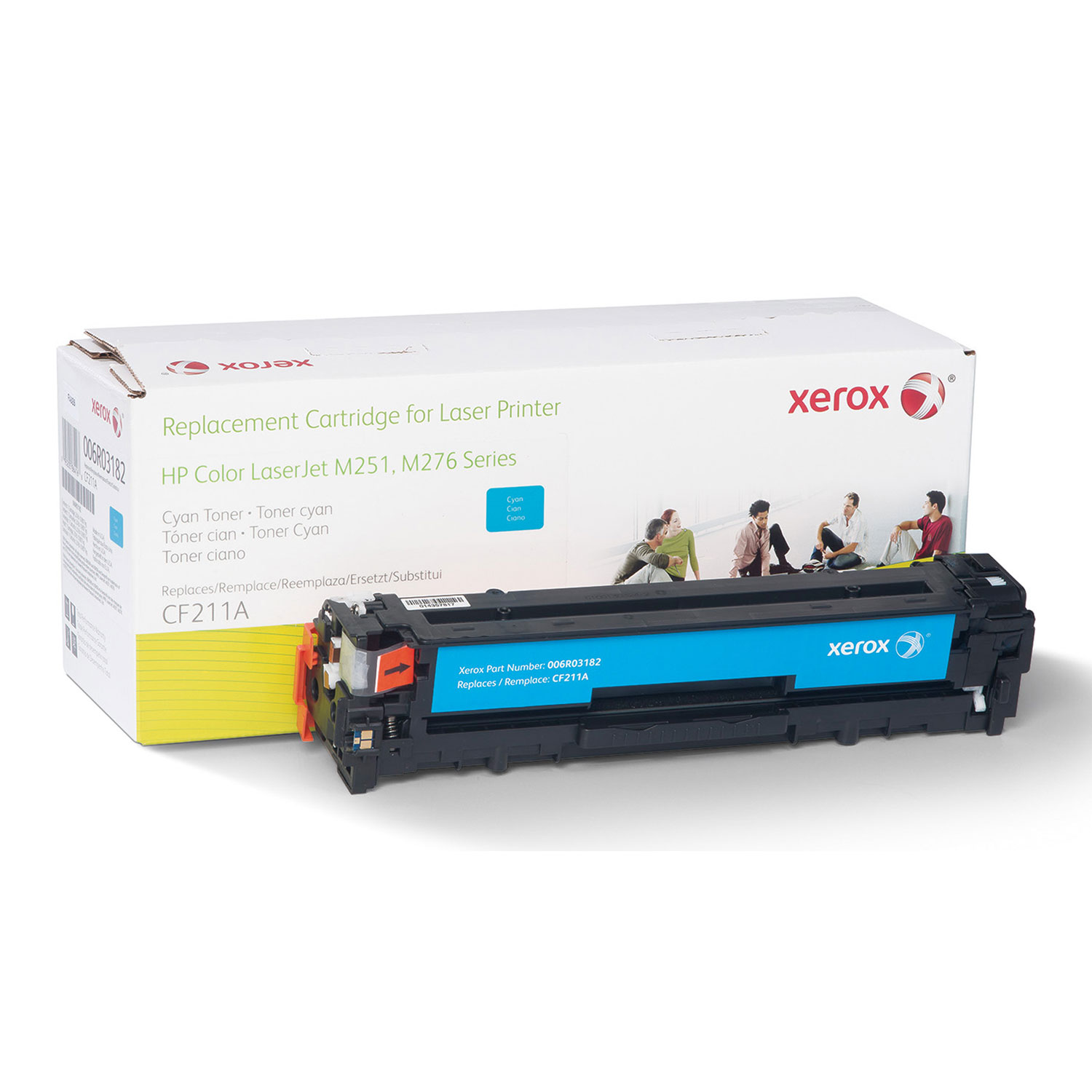  Xerox 006R03182 006R03182 Remanufactured CF211A (131A) Toner, 1800 Page-Yield, Cyan (XER006R03182) 