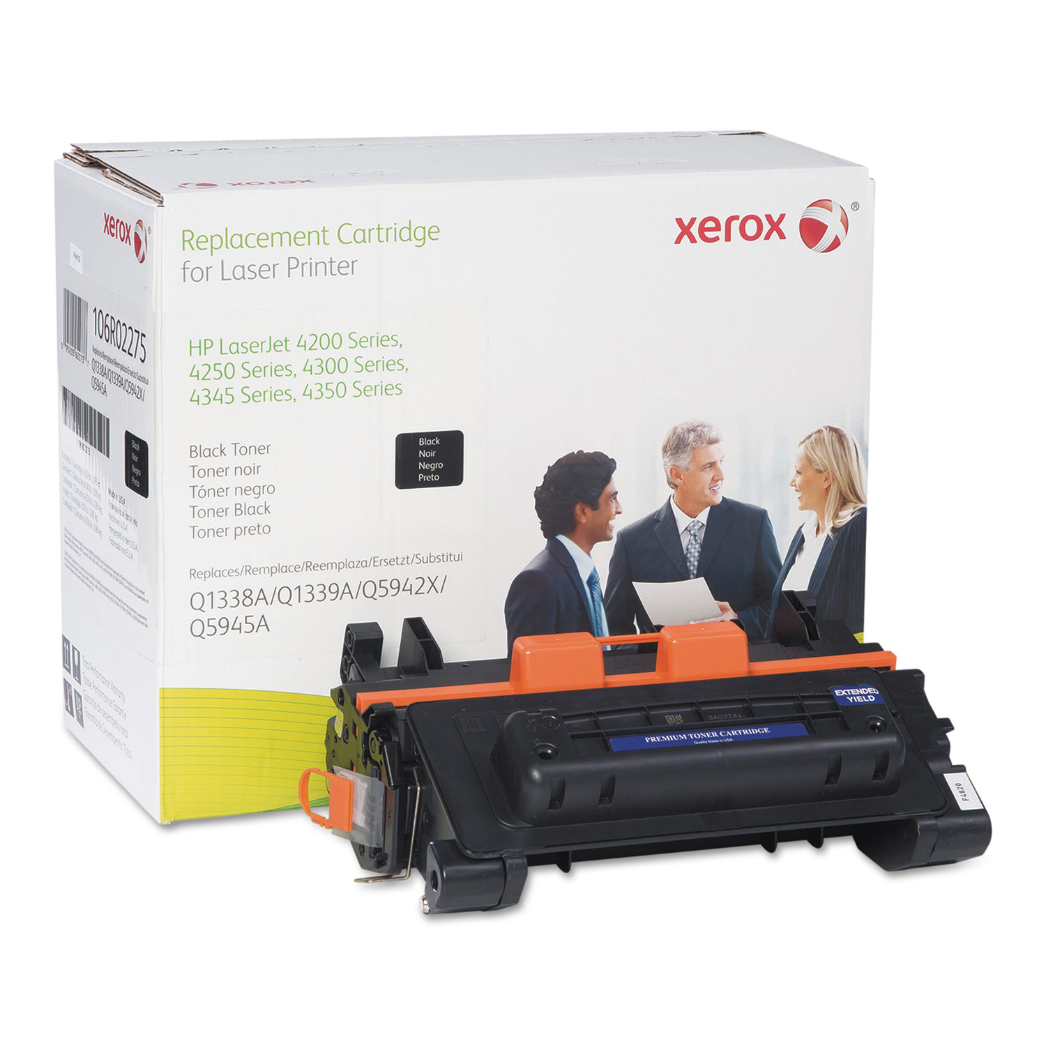 106R02275 Remanufactured CC364A (64A) Extended-Yield Toner, Black