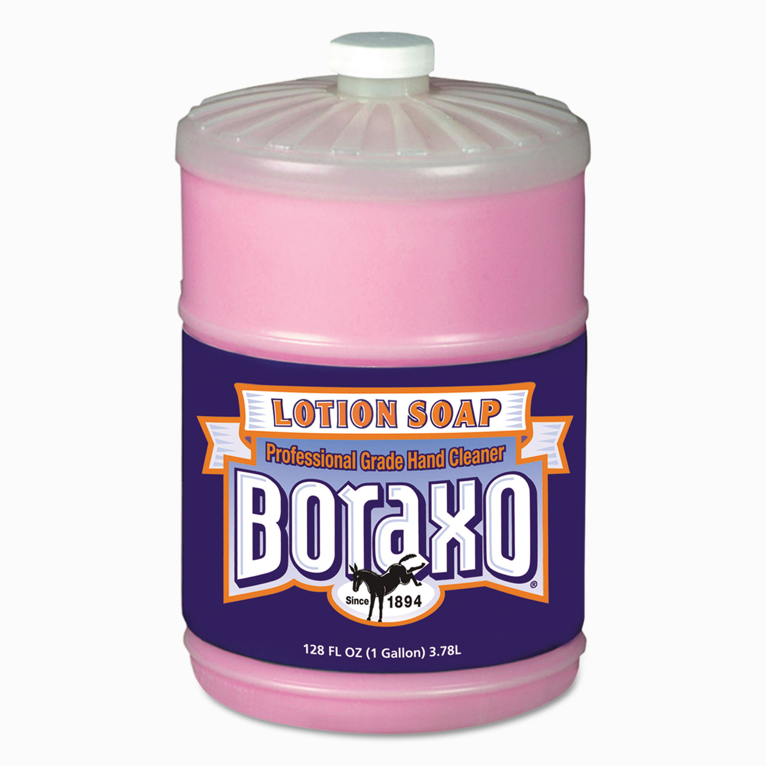  Boraxo DIA 02709 Liquid Lotion Soap, Pink, Floral Fragrance, 1 gal Bottle, 4/Carton (DIA02709) 