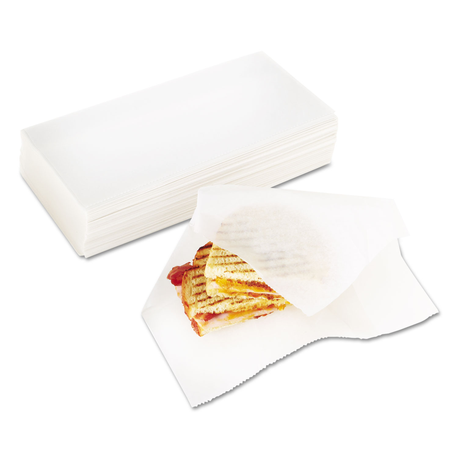 Interfold-Sheet Deli Paper, 10 x 10 3/4, White, 500 Sheets/Box, 12 Box/Carton
