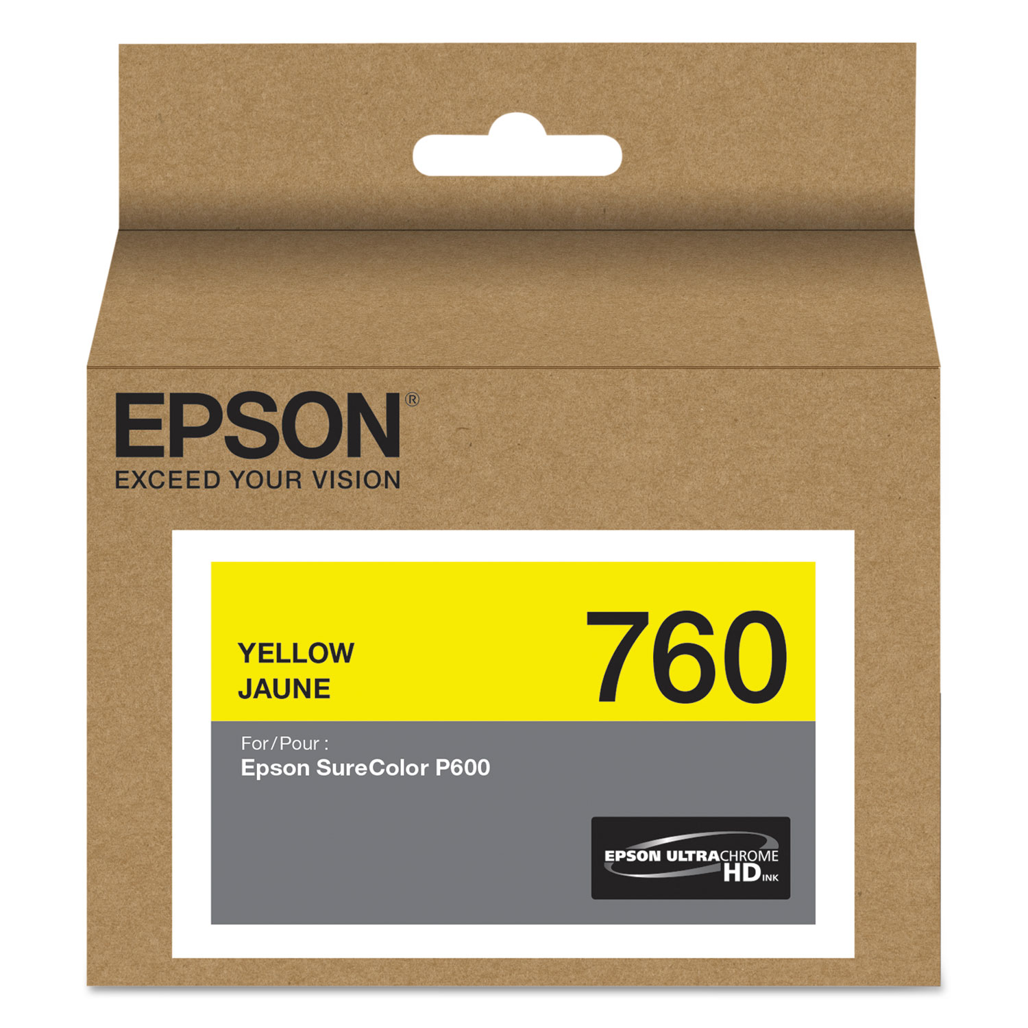  Epson T760420 T760420 (760) UltraChrome HD Ink, Yellow (EPST760420) 