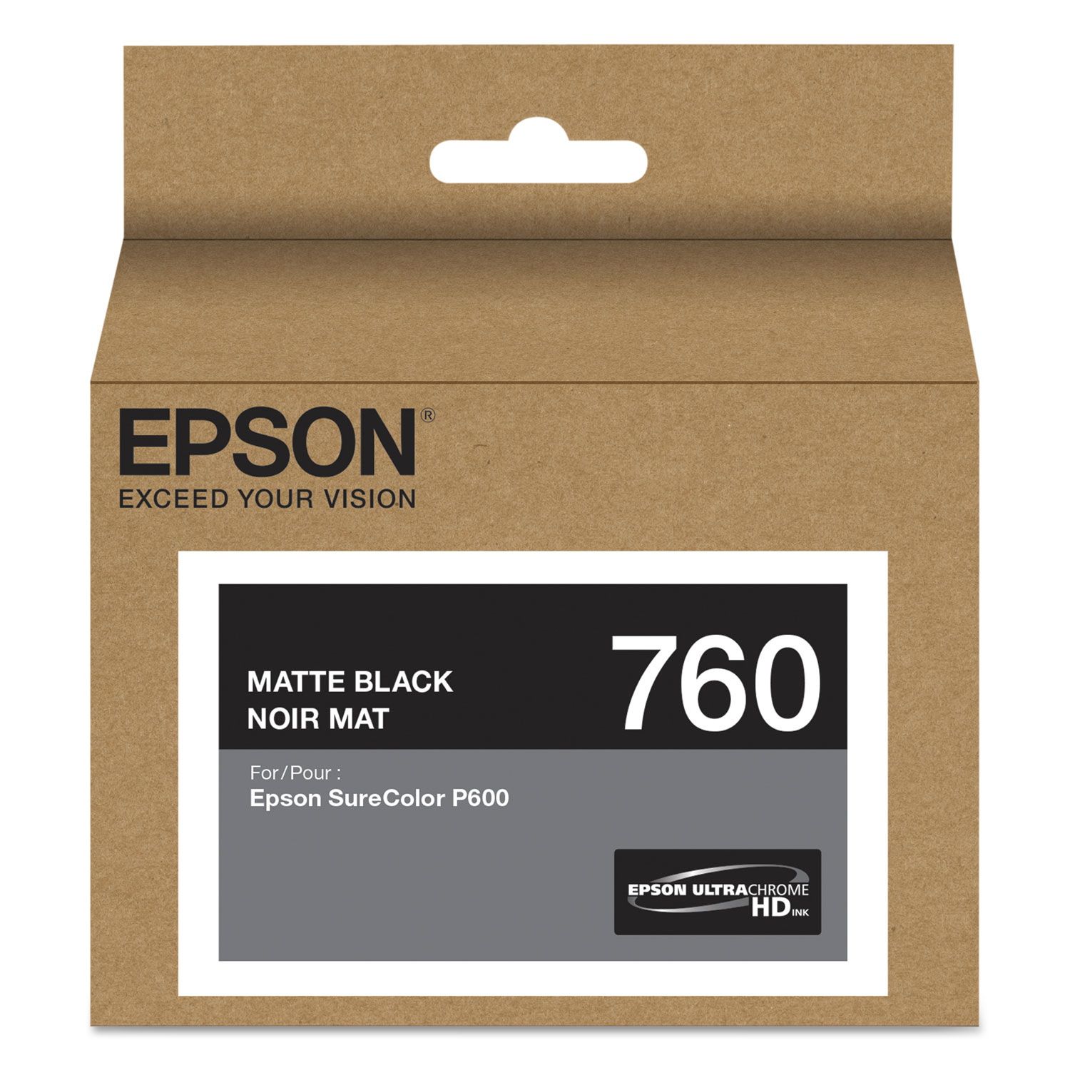  Epson T760820 T760820 (760) UltraChrome HD Ink, Matte Black (EPST760820) 