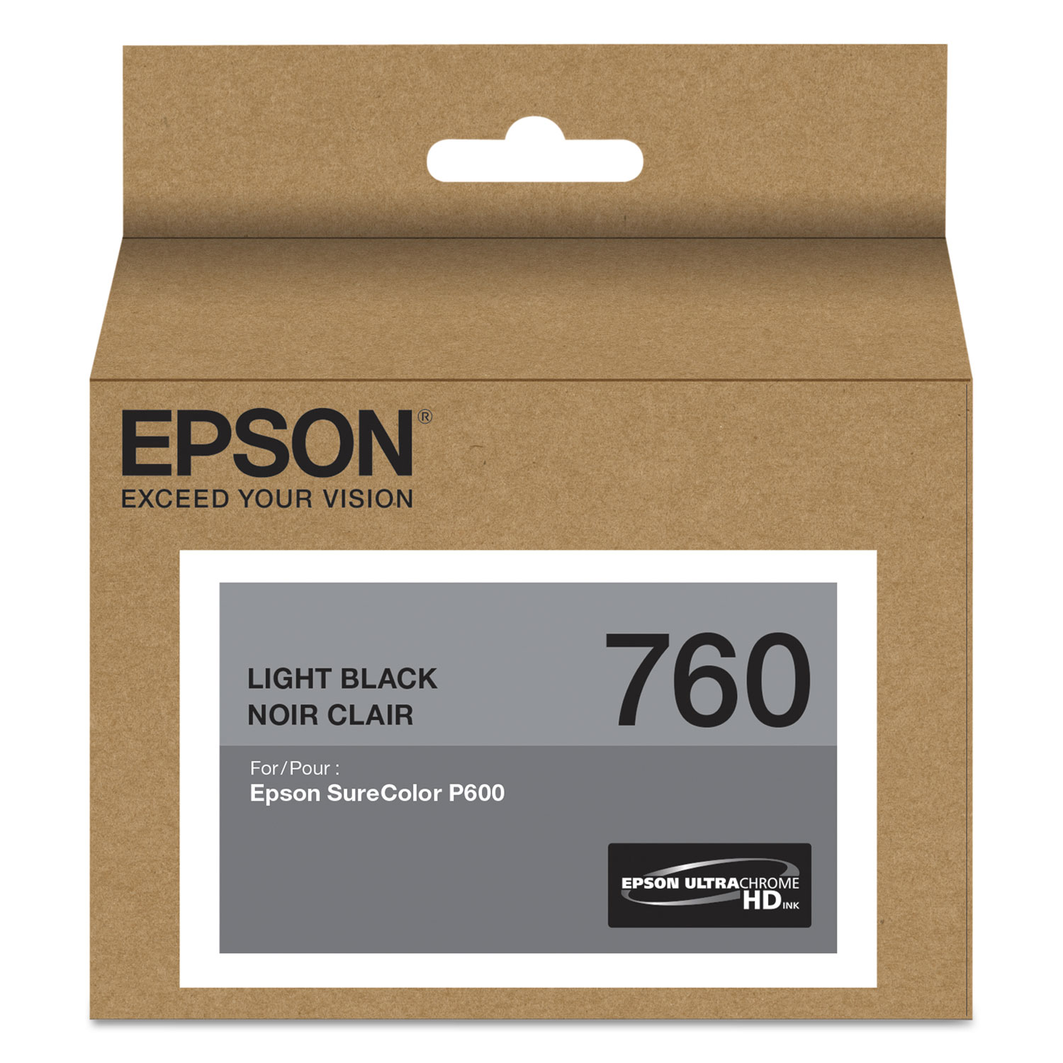  Epson T760720 T760720 (760) UltraChrome HD Ink, Light Black (EPST760720) 