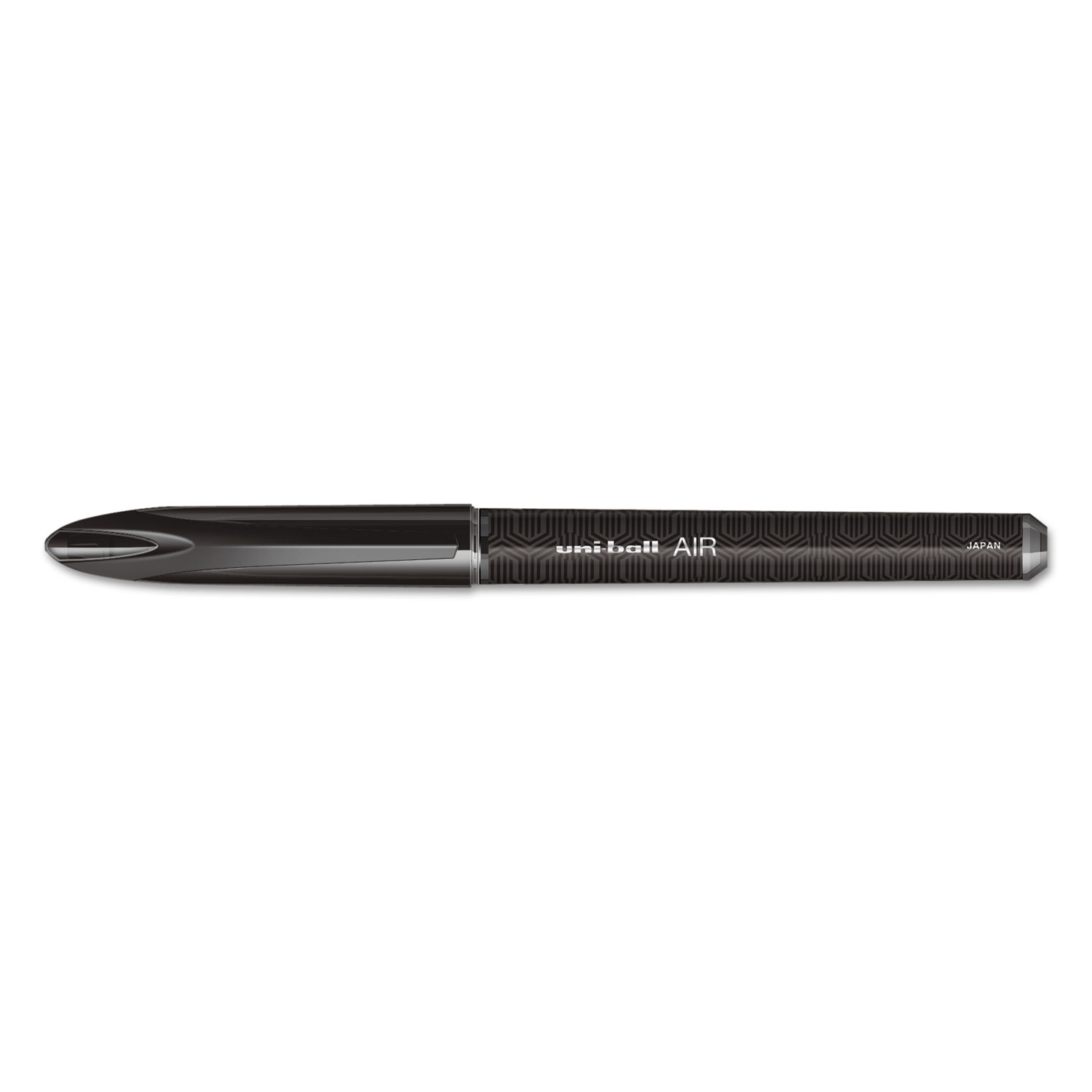  uni-ball 1927631 Air Stick Roller Ball Pen, Medium 0.7mm, Black Ink/Barrel, Dozen (UBC1927631) 