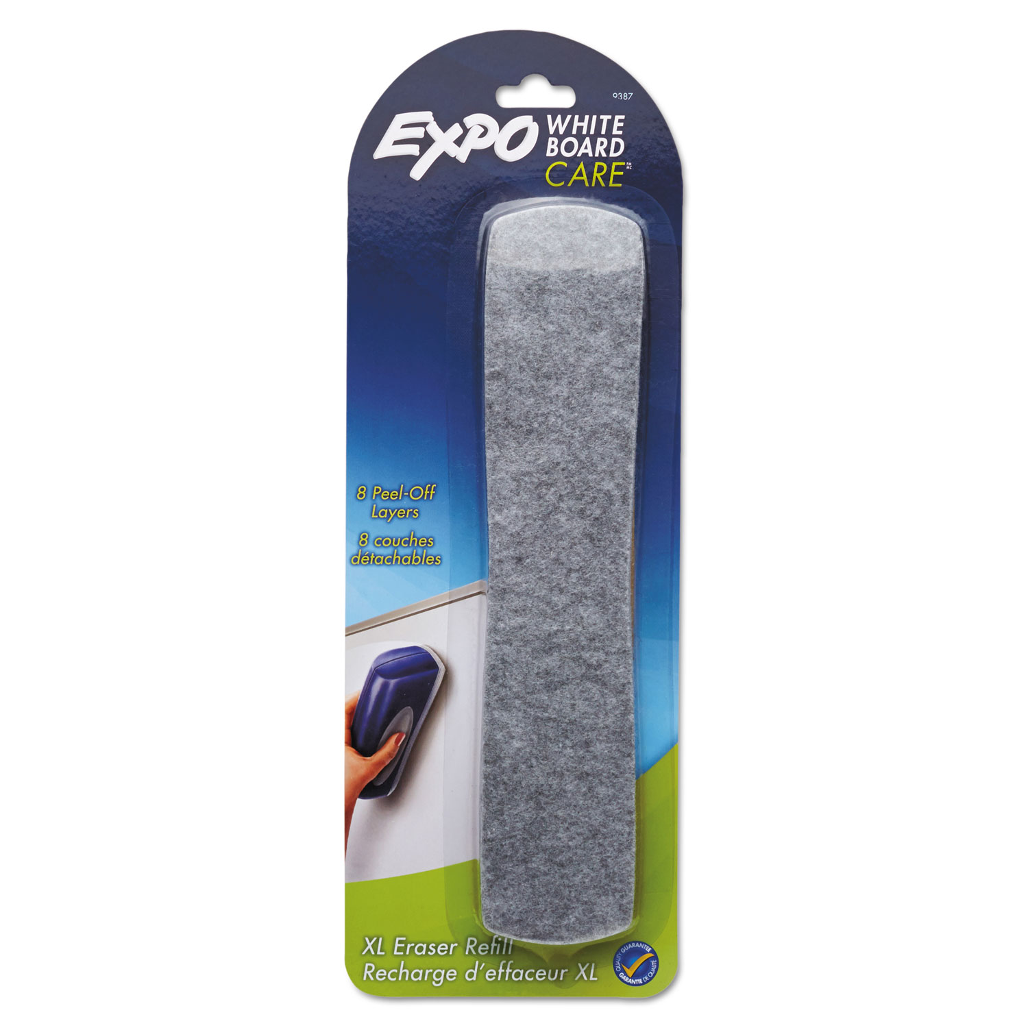  EXPO 9387 Dry Erase EraserXL Replacement Pad, 8 Layers, 10 x 2 (SAN9387) 