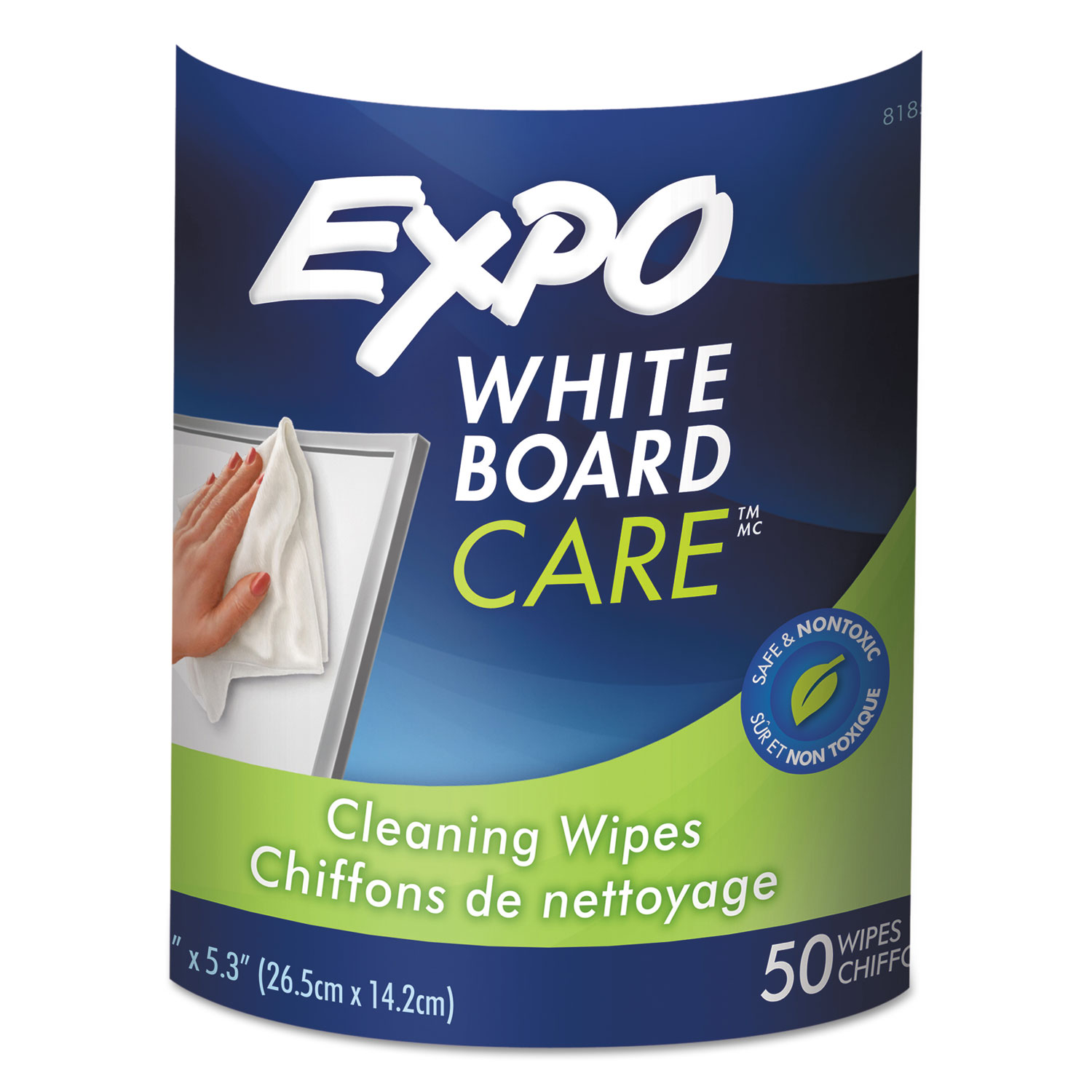  EXPO 81850 Dry-Erase Board-Cleaning Wet Wipes, 6 x 9, 50/Container (SAN81850) 