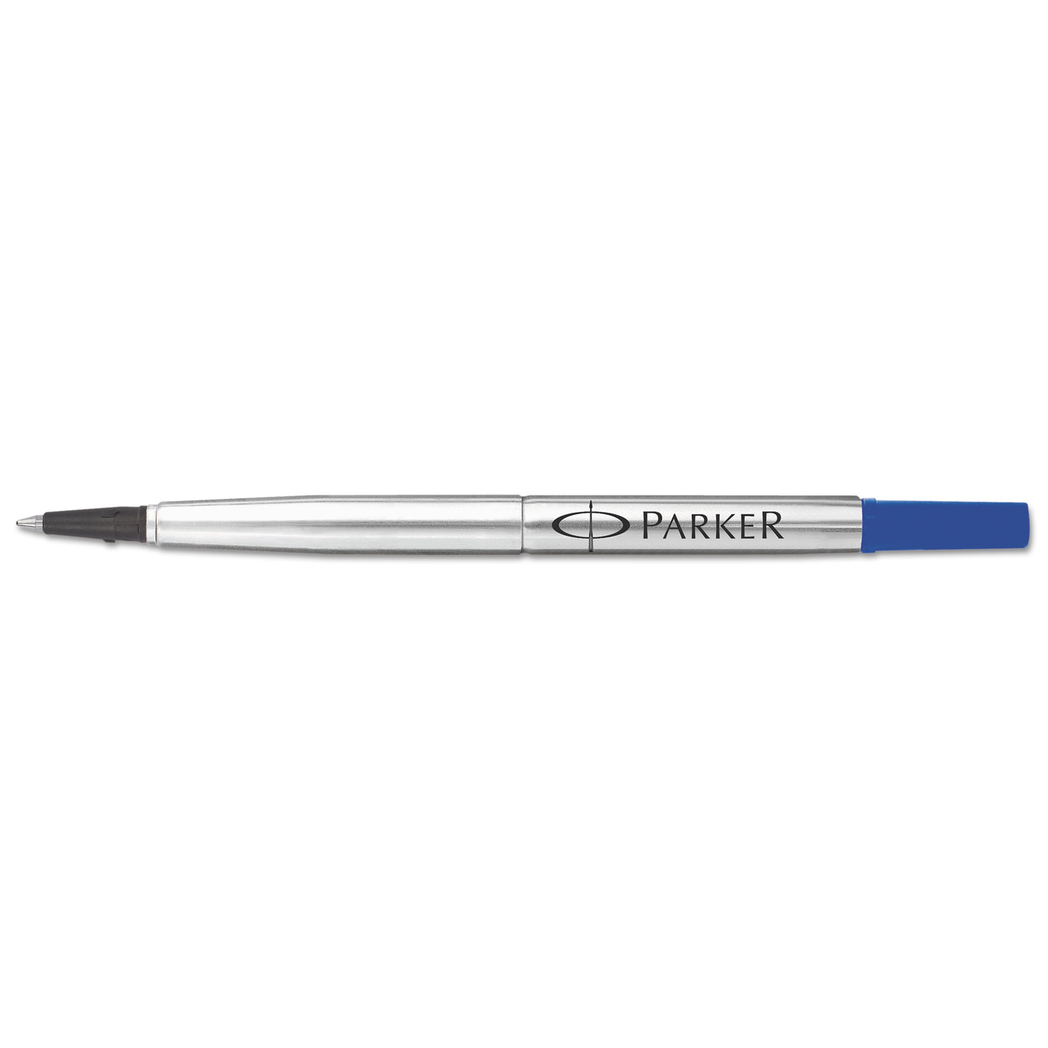 Blue Ink 7 x Parker Quink Roller Ball Rollerball Pen Refill Medium Nib New 