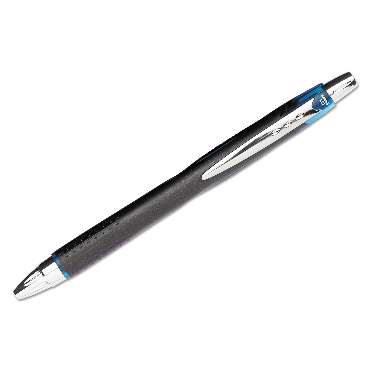  uni-ball 1858845 Jetstream RT BLX Retractable Roller Ball Pen, 1mm, Blue-Black Ink, Black Barrel (UBC1858845) 