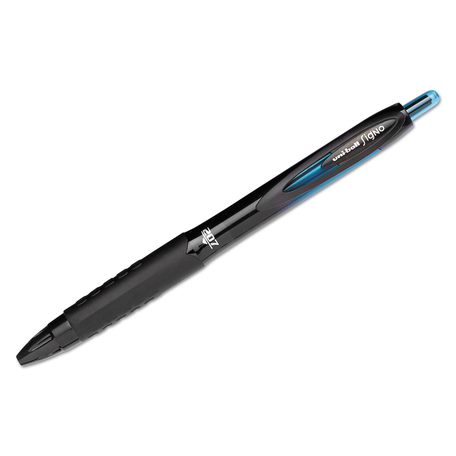  uni-ball 1837931 207 BLX Series Retractable Gel Pen, 0.7mm, Black Ink, Translucent Black Barrel (UBC1837931) 