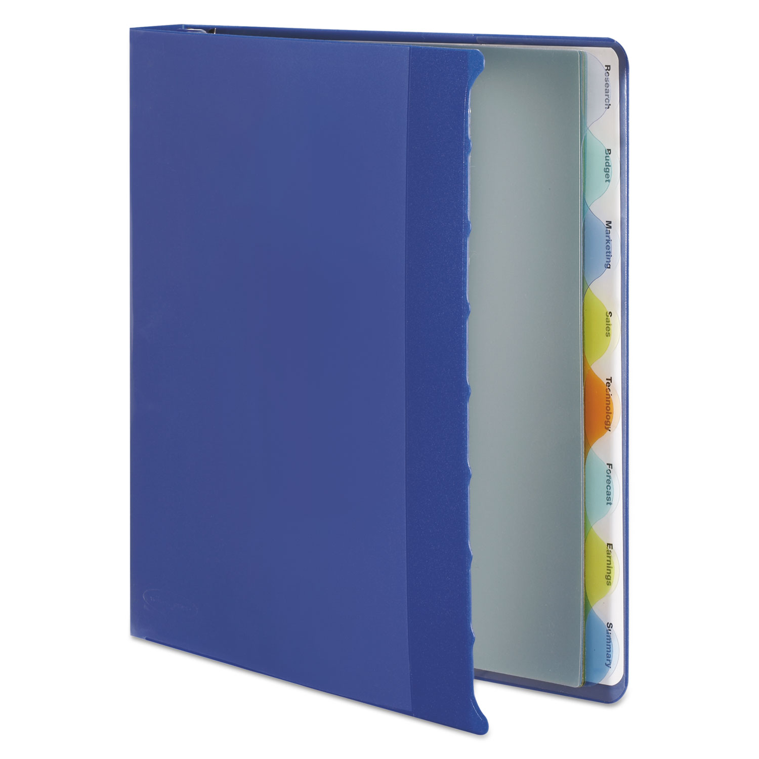 View-Tab Presentation Round Ring View Binder With Tabs, 3 Rings, 1