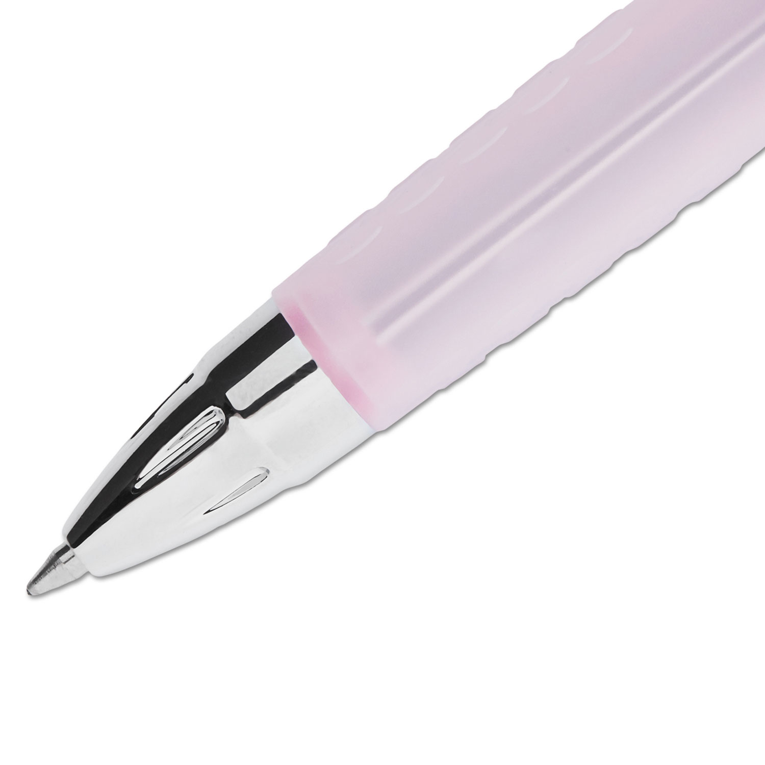 Signo 207 Retractable Gel Pen, Medium 0.7mm, Black Ink, Pink Barrel, 2/Pack