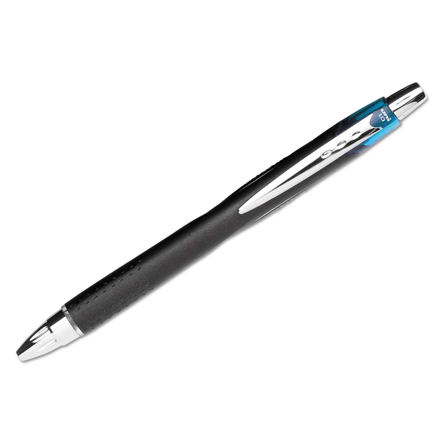 Jetstream RT Retractable Roller Ball Pen, Bold 1mm, Blue Ink, Black Barrel