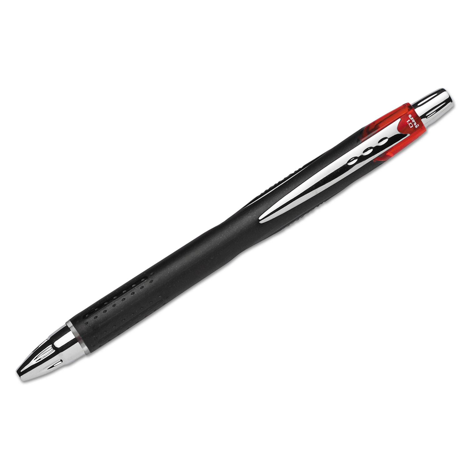  uni-ball 73834 Jetstream RT Retractable Roller Ball Pen, Bold 1mm, Red Ink, Black Barrel (UBC73834) 