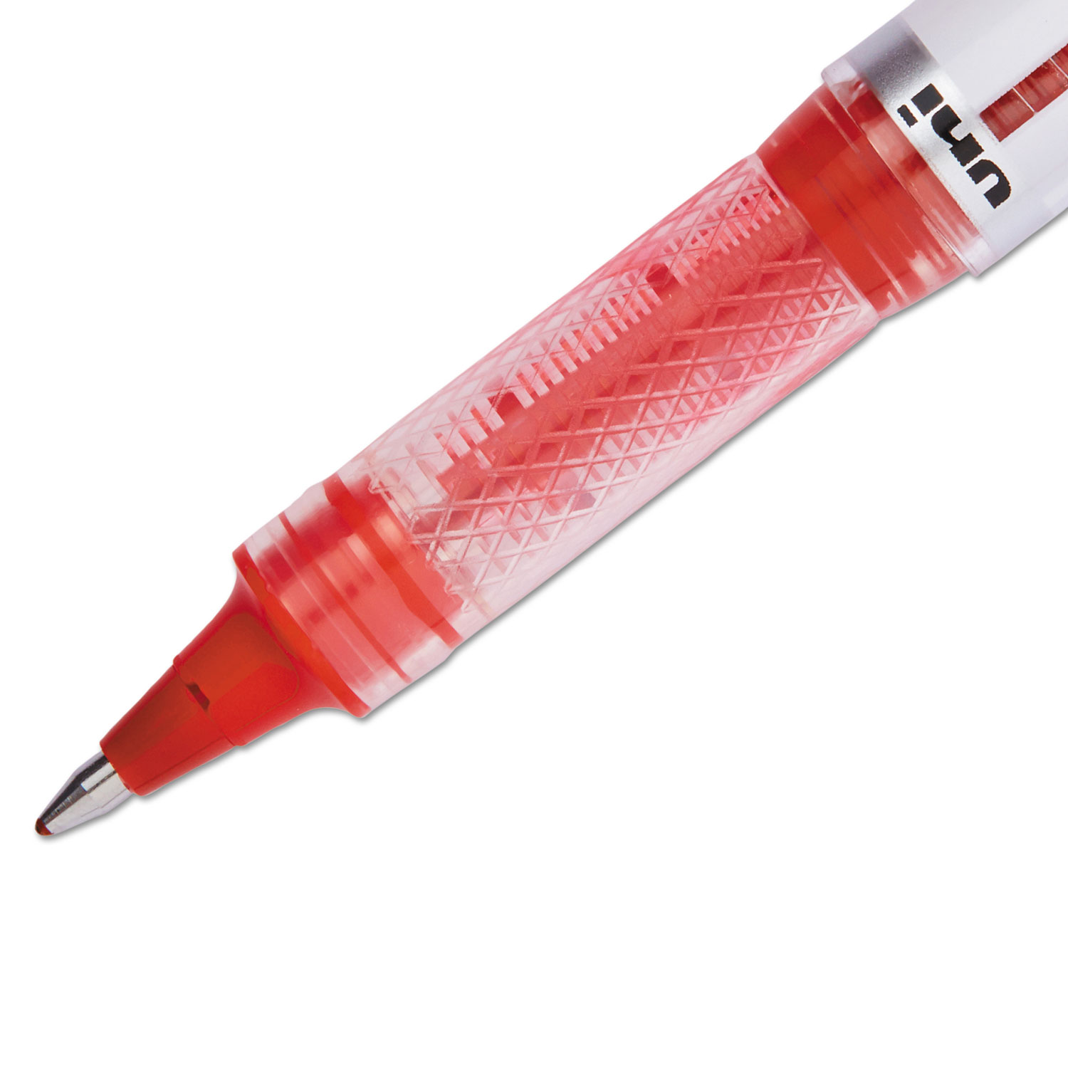 VISION ELITE Roller Ball Stick Waterproof Pen, Red Ink, Bold