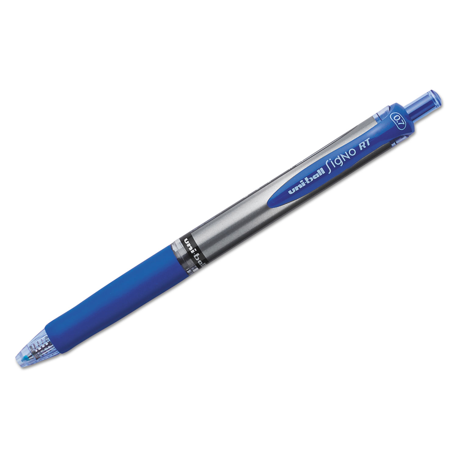 Signo Gel RT Roller Ball Retractable Gel Pen, Blue Ink, Medium, Dozen