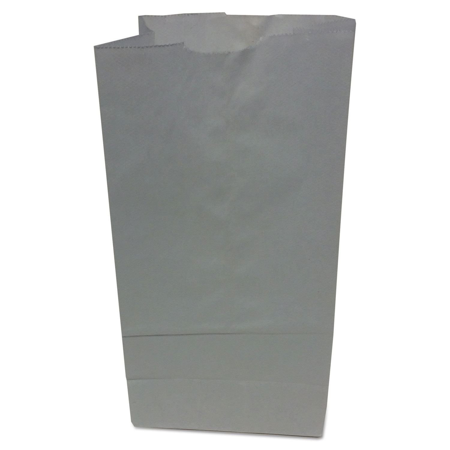 #5 Paper Grocery Bag, 35lb White, Standard 5 1/4 x 3 7/16 x 10 15/16, 500 bags