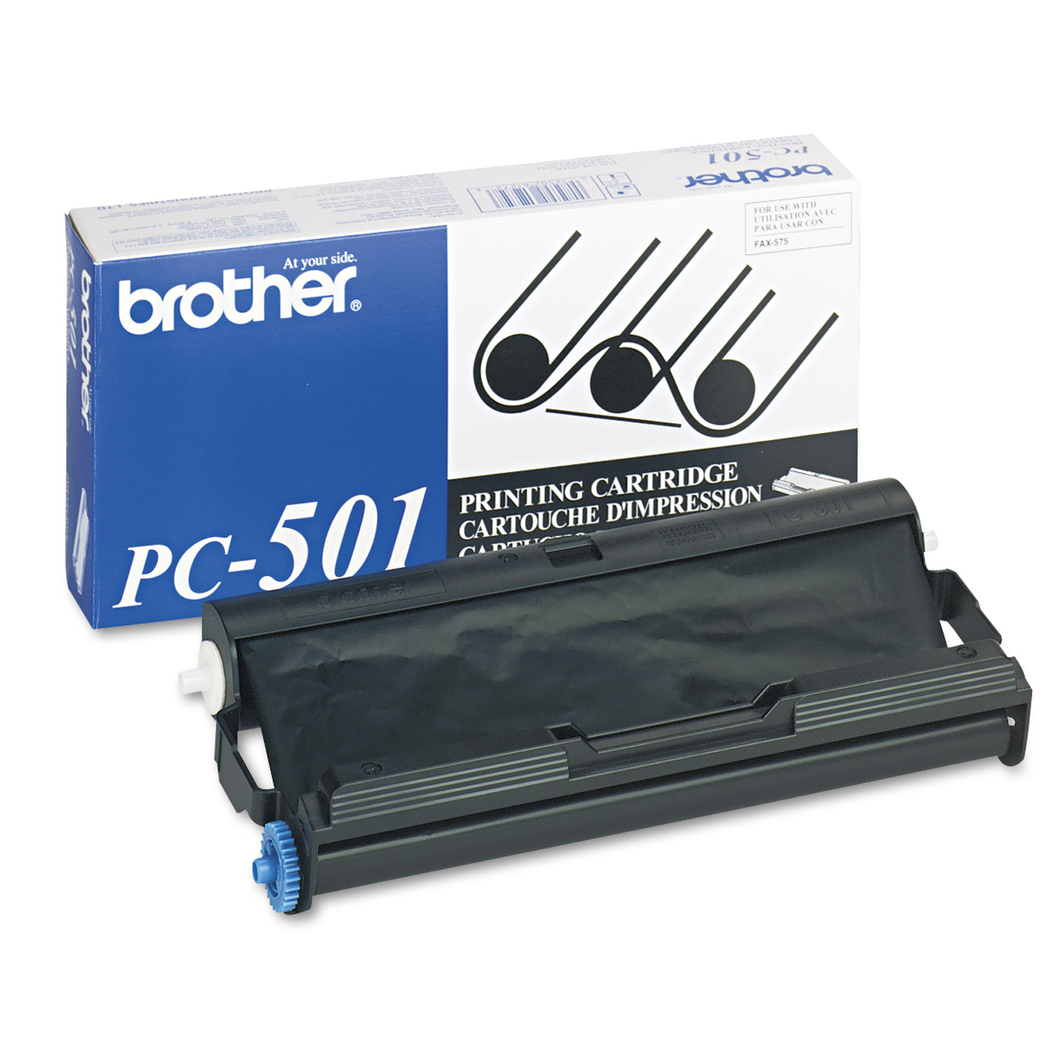  Brother PC501 PC-501 Thermal Transfer Print Cartridge, 150 Page-Yield, Black (BRTPC501) 