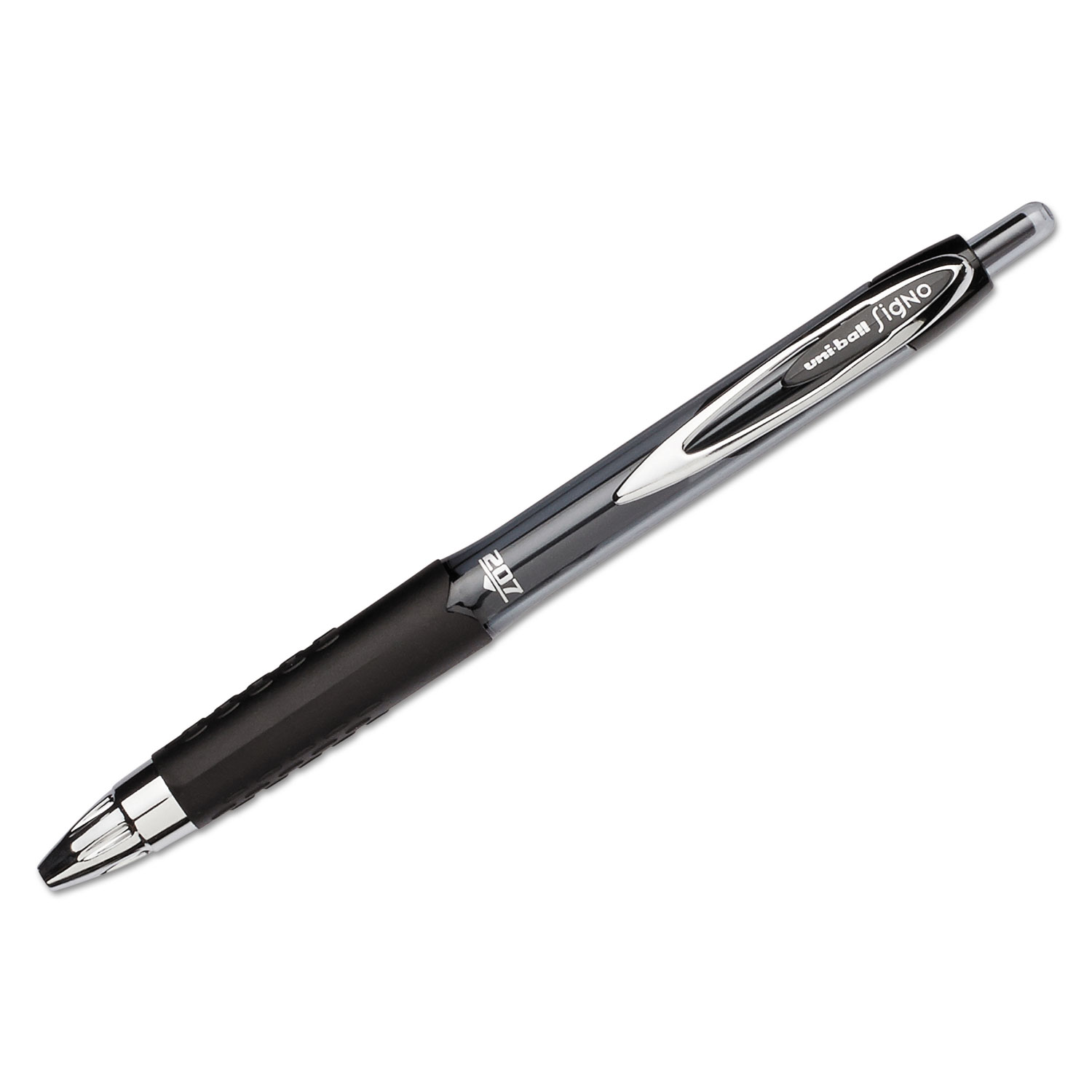 Signo 207 Retractable Gel Pen, Black Ink, 0.7mm, Dozen
