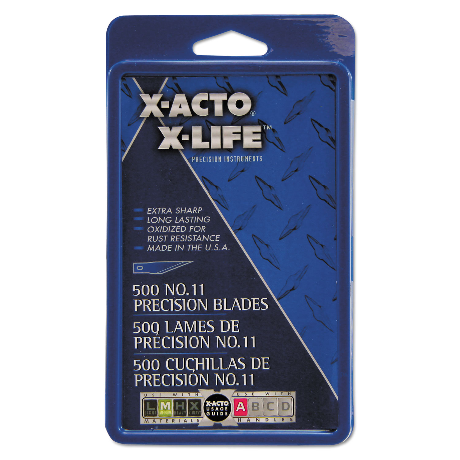  X-ACTO X511 No. 11 Bulk Pack Blades for X-Acto Knives, 500/Box (EPIX511) 