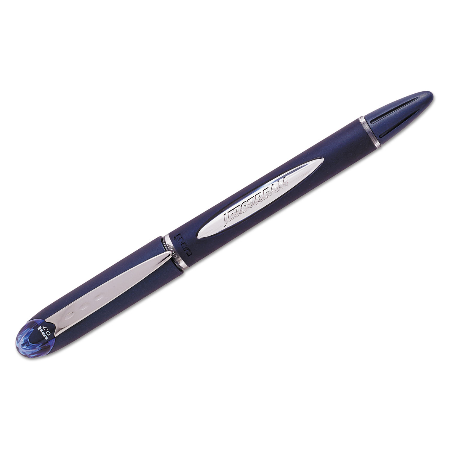  uni-ball 40174 Jetstream Stick Ballpoint Pen, Fine 0.7mm, Blue Ink, Blue Barrel (UBC40174) 
