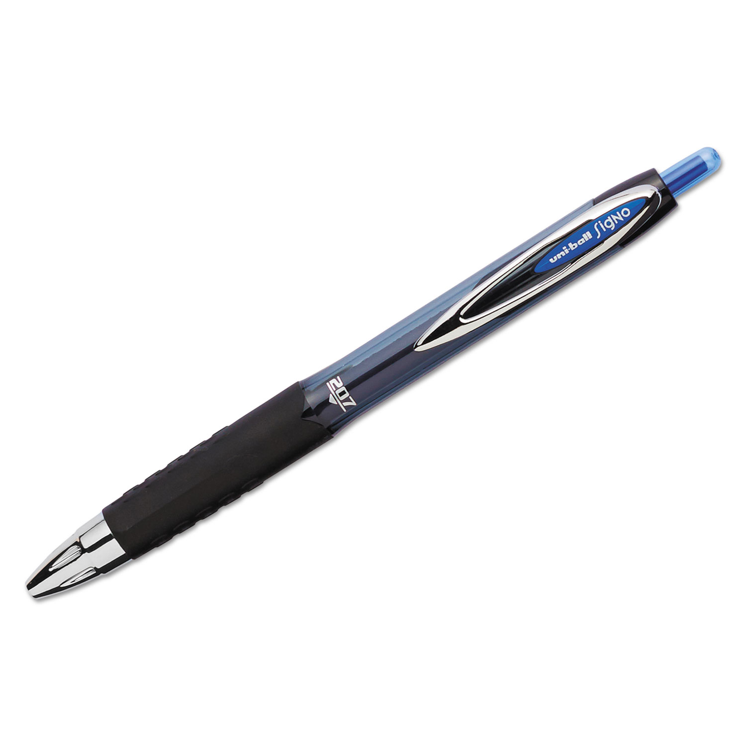 Signo 207 Retractable Gel Pen, Blue Ink, 0.7mm, 4/Pack