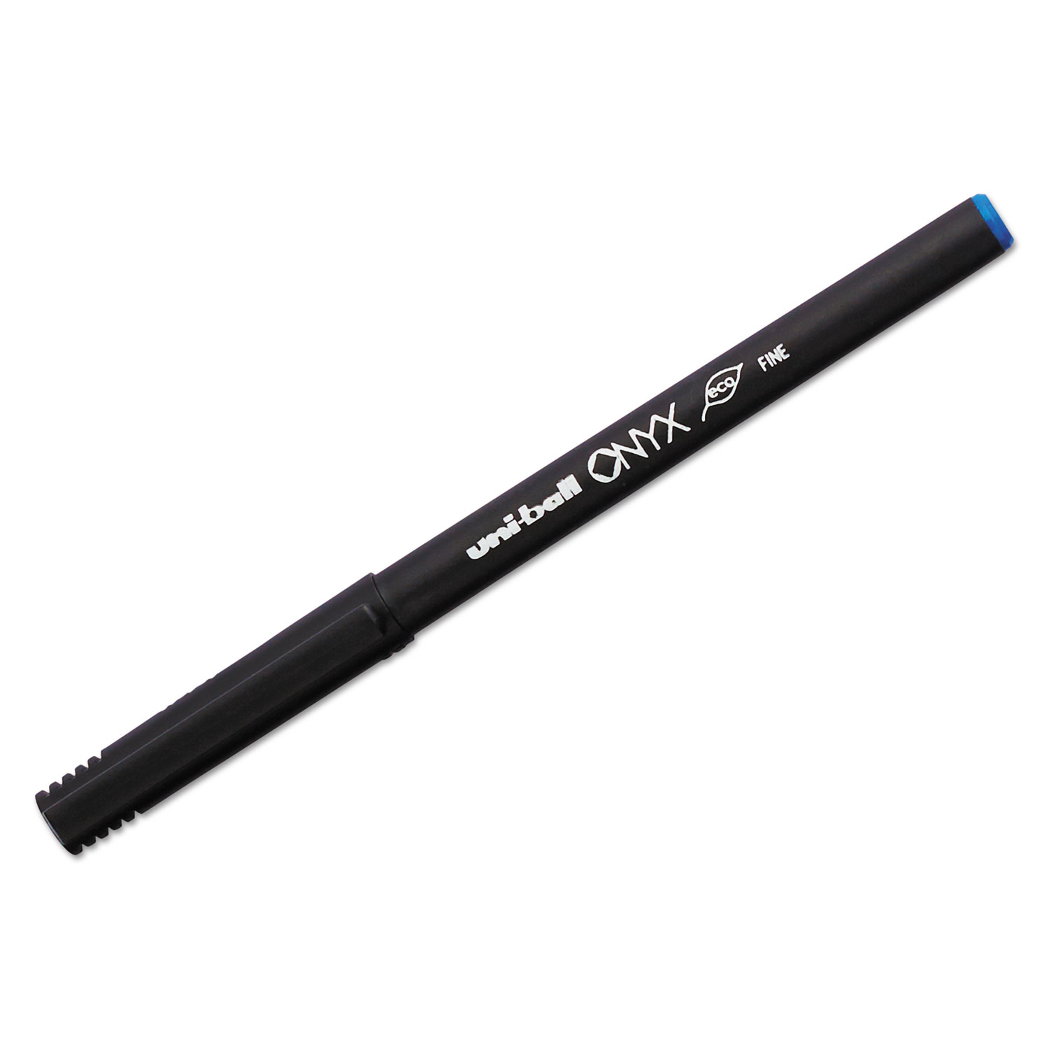 Onyx Roller Ball Stick Dye-Based Pen, Blue Ink, Fine, Dozen