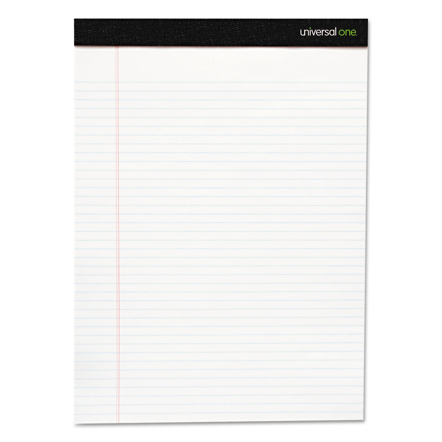  Universal UNV30730 Premium Ruled Writing Pads, Wide/Legal Rule, 8.5 x 11, White, 50 Sheets, 12/Pack (UNV30730) 