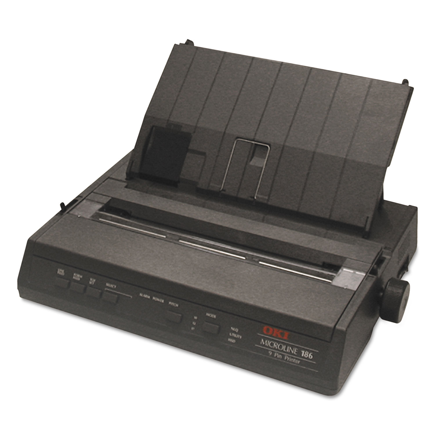 Microline 186 Parallel 9-Pin Dot Matrix Printer, Black
