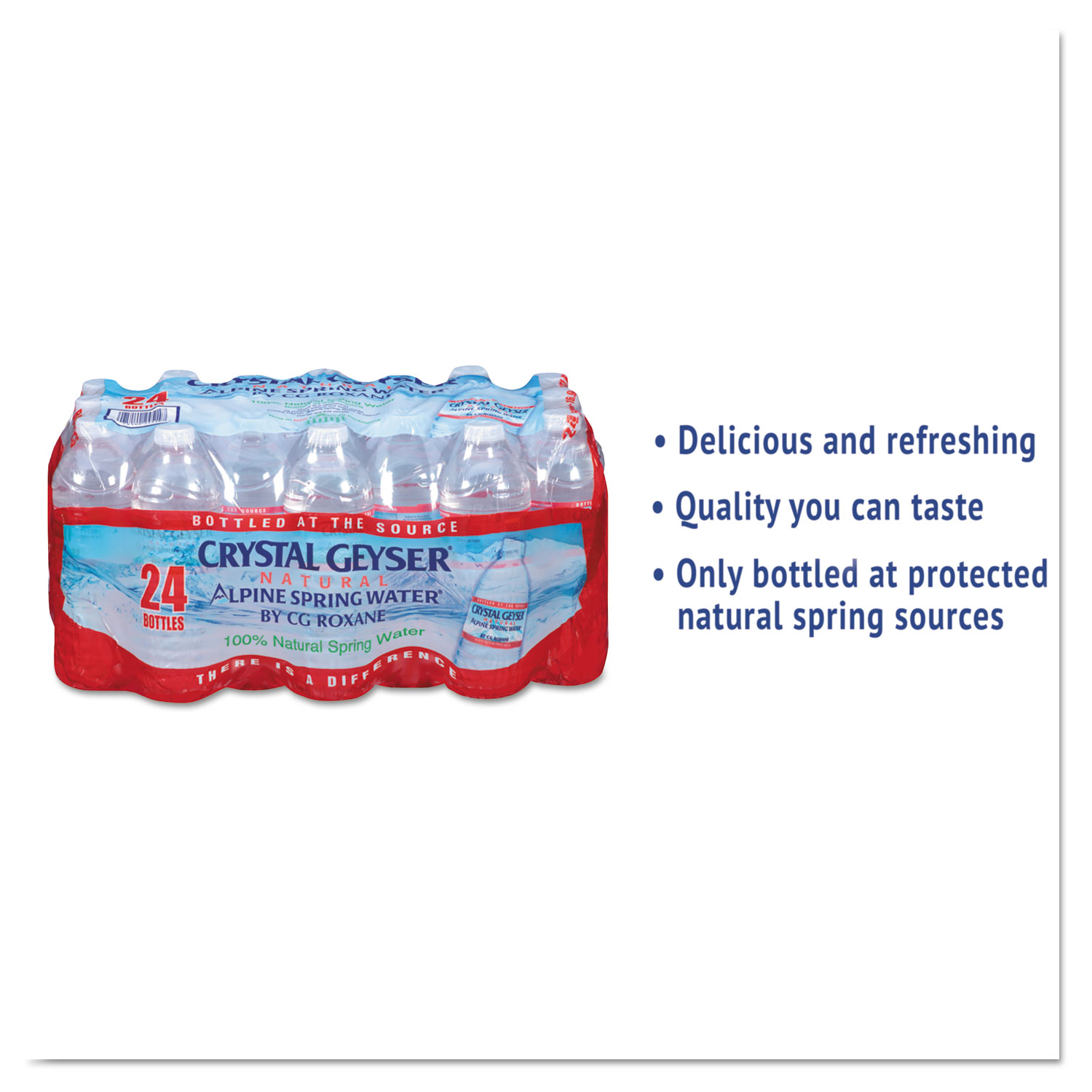  Crystal Geyser 24514 Alpine Spring Water, 16.9 oz Bottle, 24/Case (CGW24514CT) 