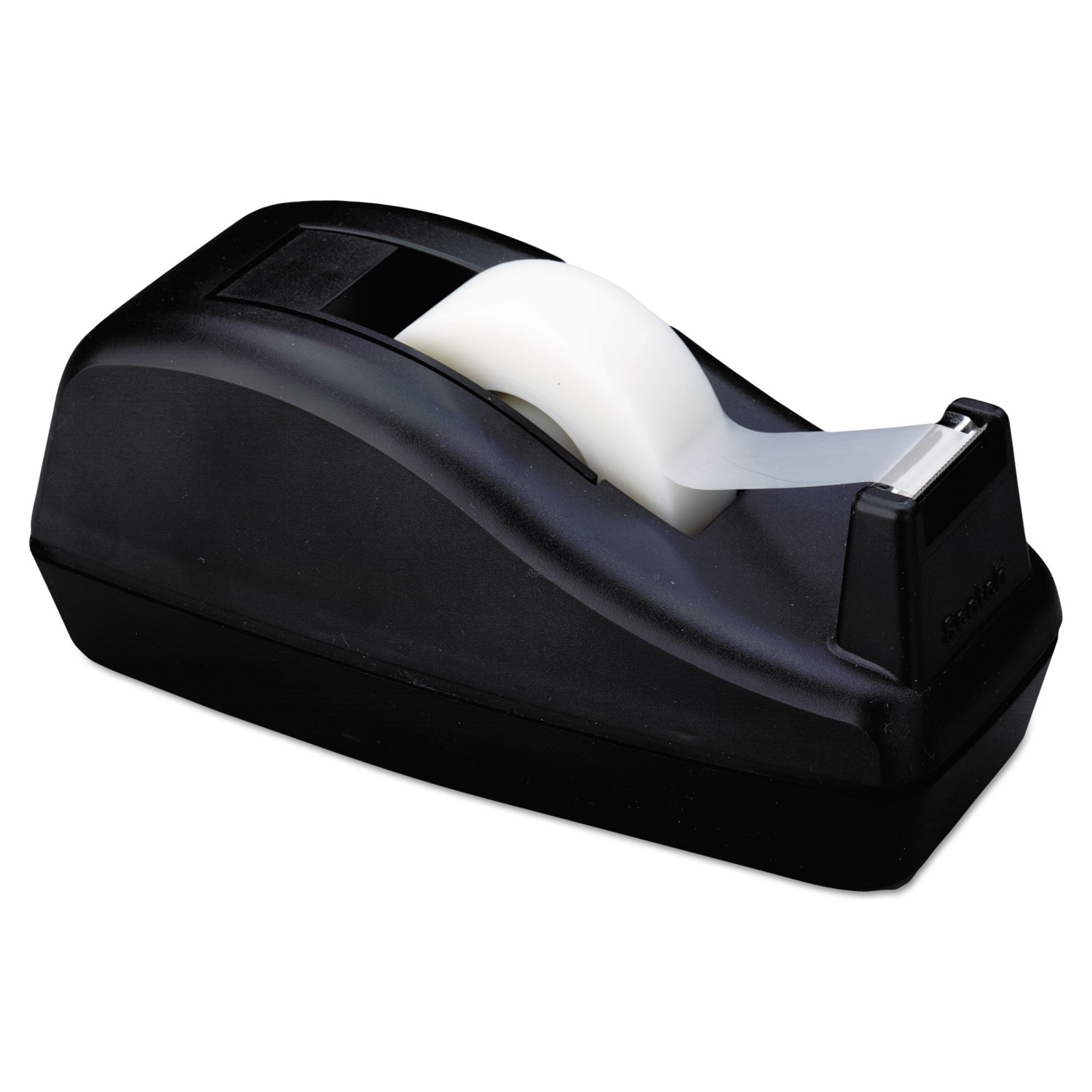  Scotch C-40 Deluxe Desktop Tape Dispenser, Attached 1 Core, Heavily Weighted, Black (MMMC40BK) 