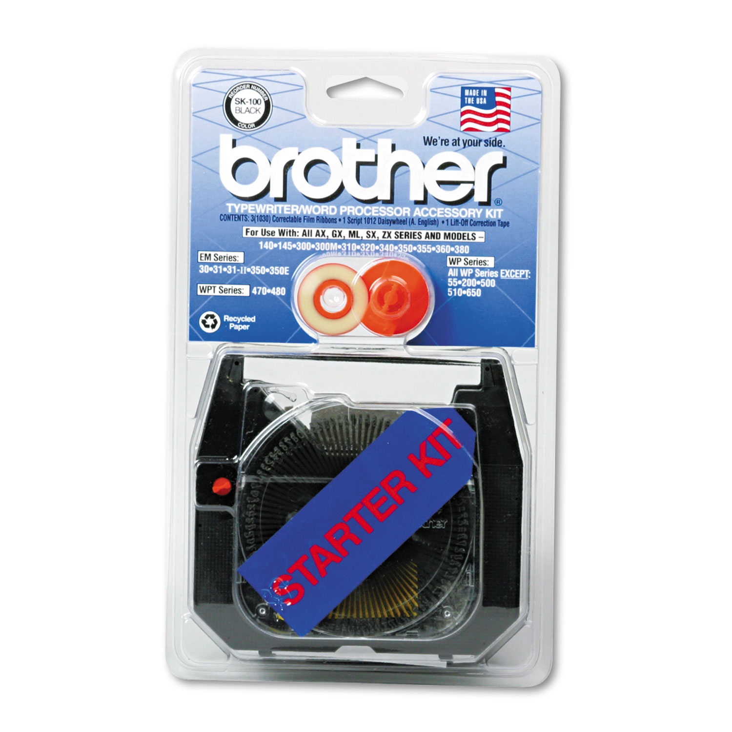 Starter Kit for Brother AX, GX, SX, Most WP and Other Typewriters