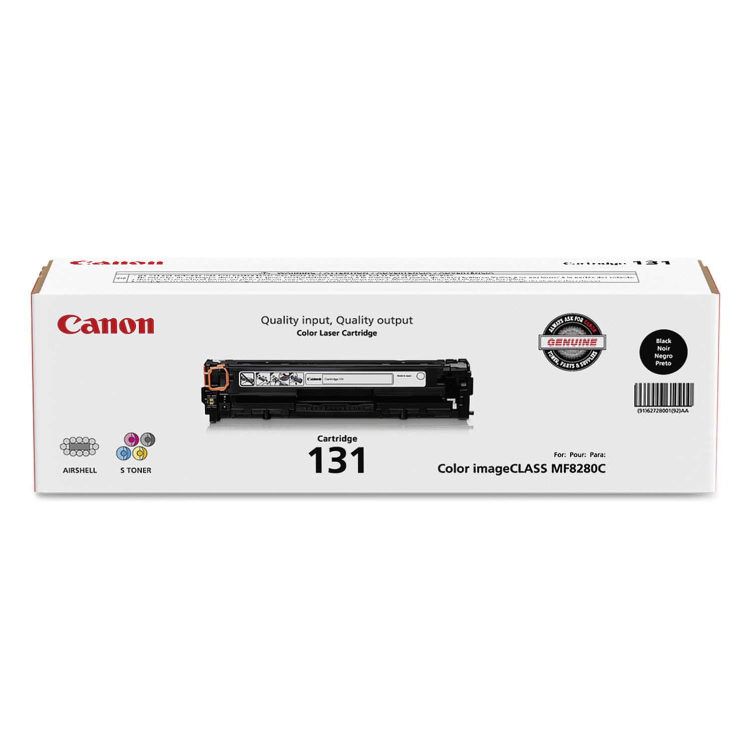  Canon 6272B001 6272B001 (CRG-131) Toner, 1400 Page-Yield, Black (CNM6272B001) 