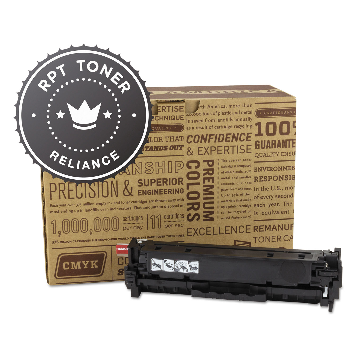 RPT RELCC530A Remanufactured CC530A Toner, 3500 Page-Yield, Black