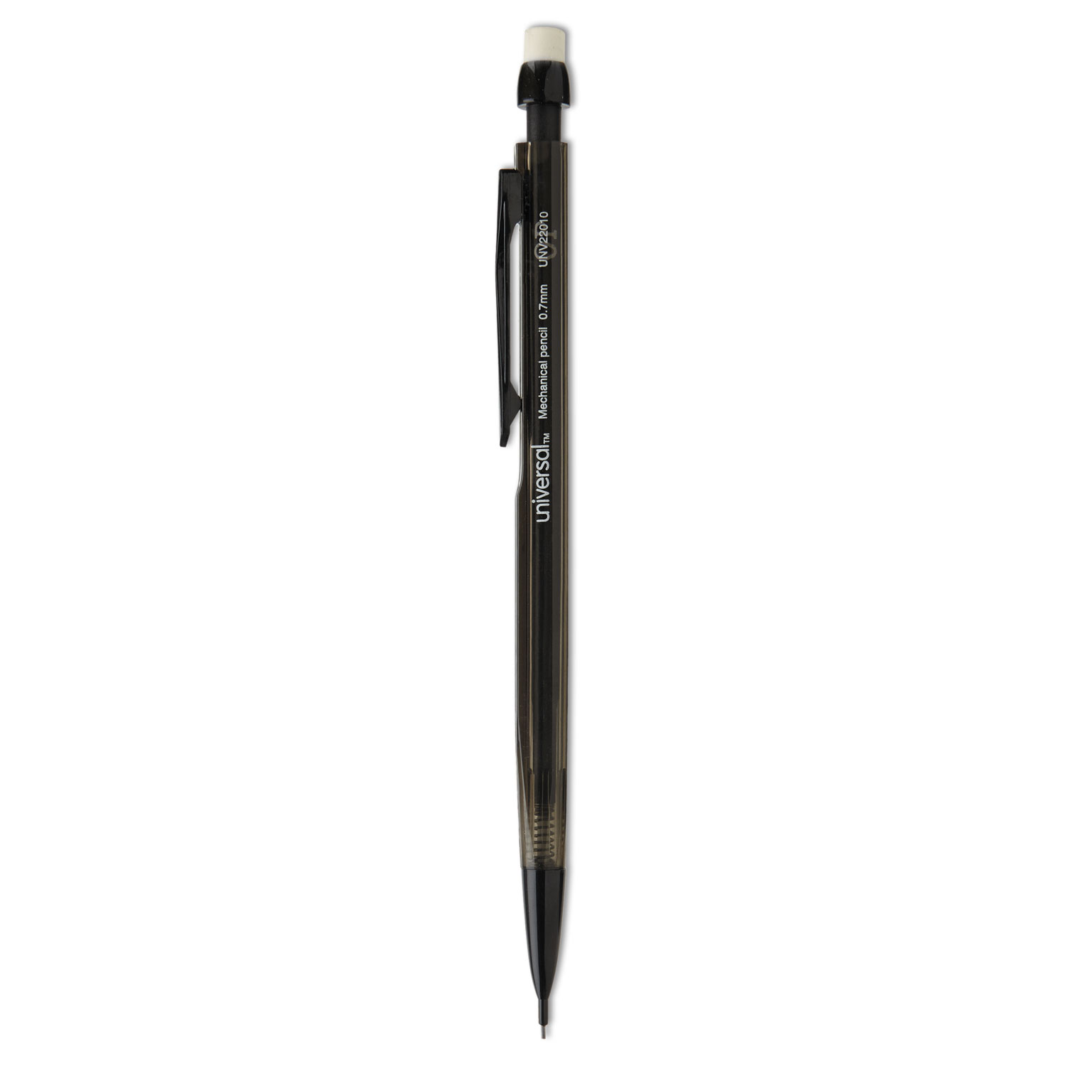 Mechanical Pencil, 0.7 mm, HB (#2), Black Lead, Smoke/Black Barrel, Dozen -  mastersupplyonline