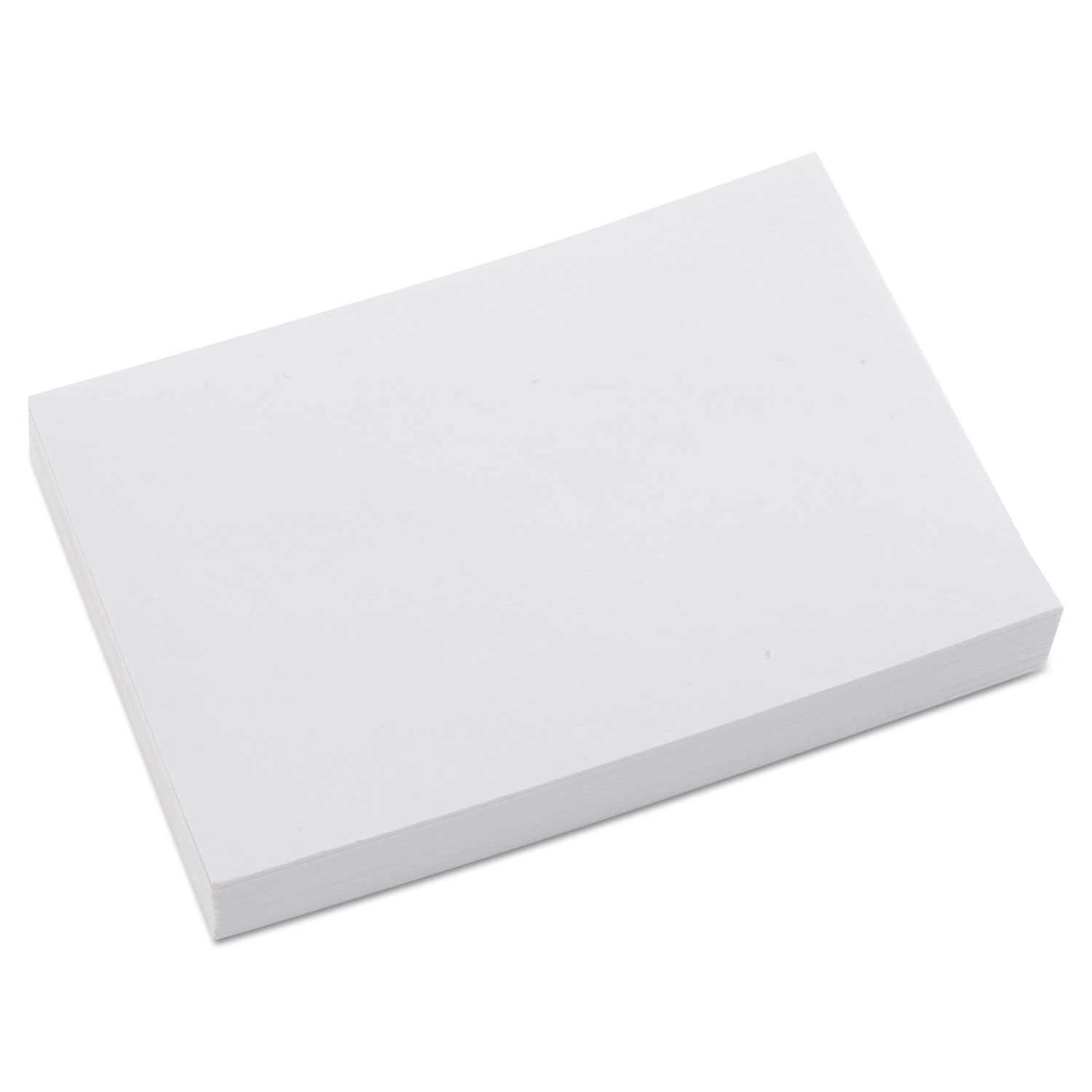 Unruled Index Cards, 4 x 6, White, 100/Pack