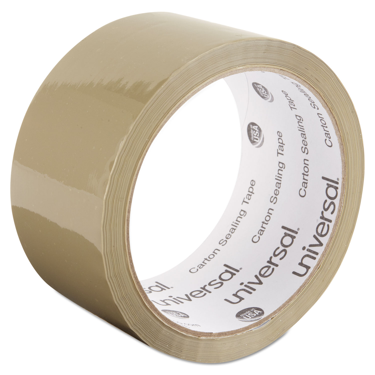 General-Purpose Box Sealing Tape, 48mm x 54.8m, 3 Core, Tan, 6/Pack