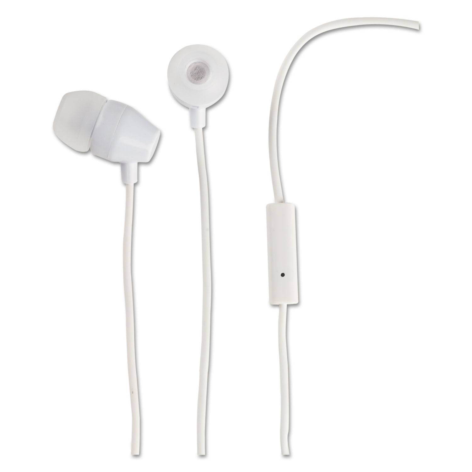  RCA HP159MICWHZ Noise Isolating Earbuds with In-line Microphone, White (VOXHP159MICWHZ) 