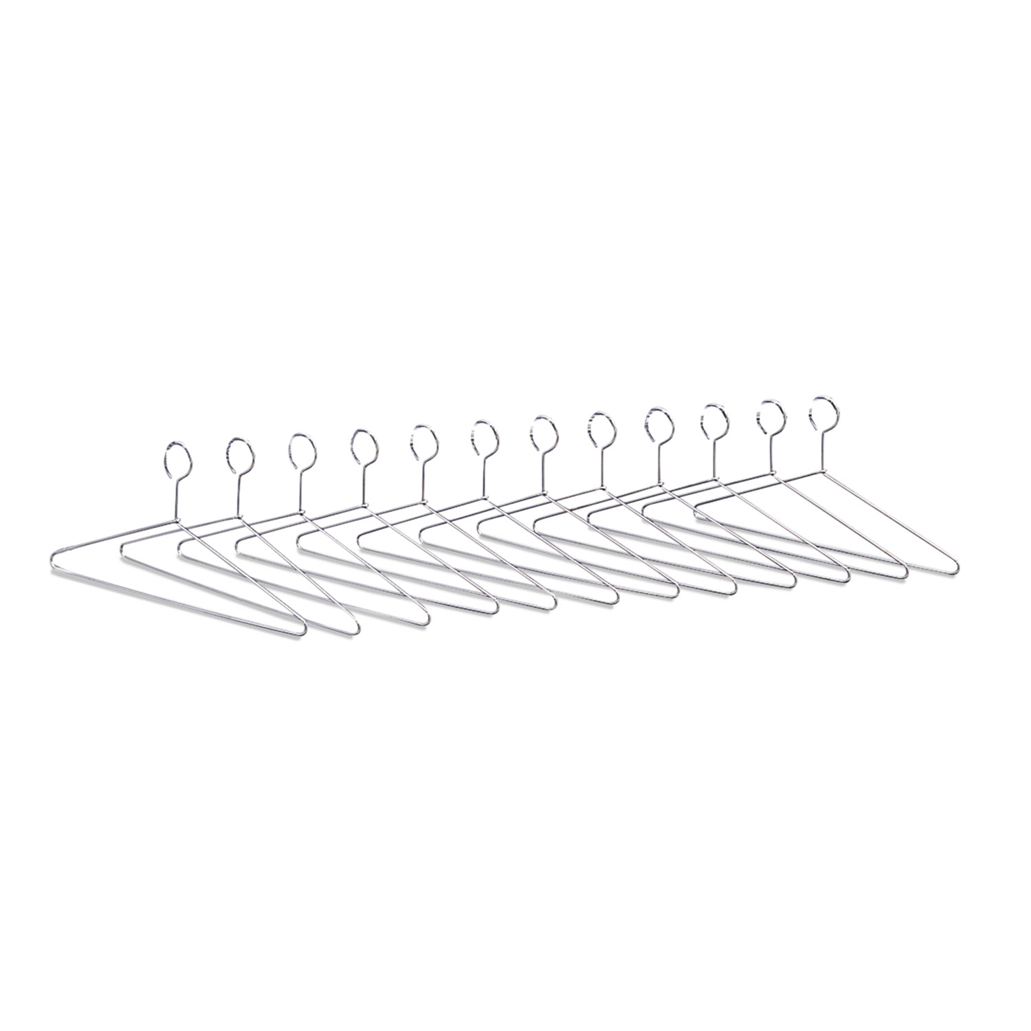 Hangers for Safco Shelf Rack, 17, Steel Hook, Chrome-Plated, 12/Carton