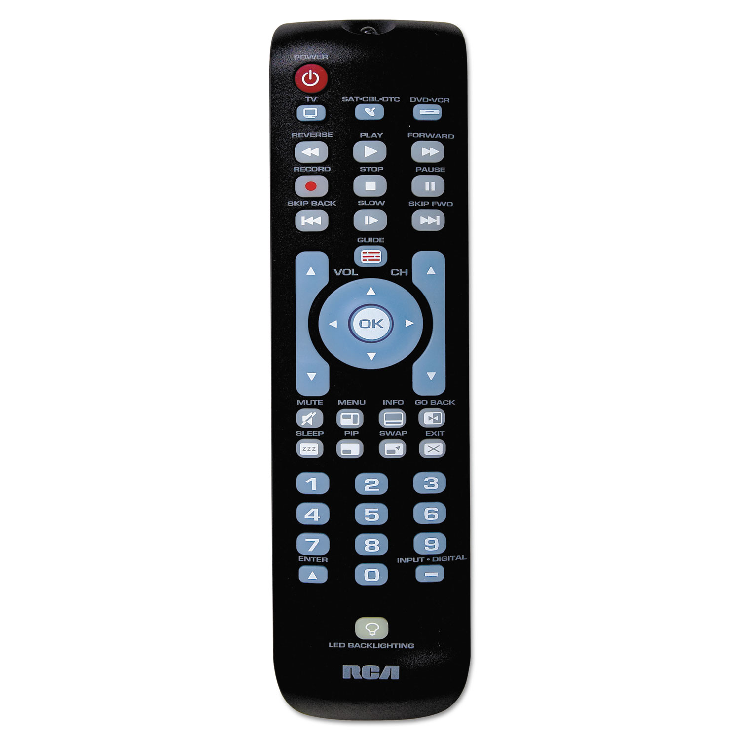 Three-Device Universal Remote, Black