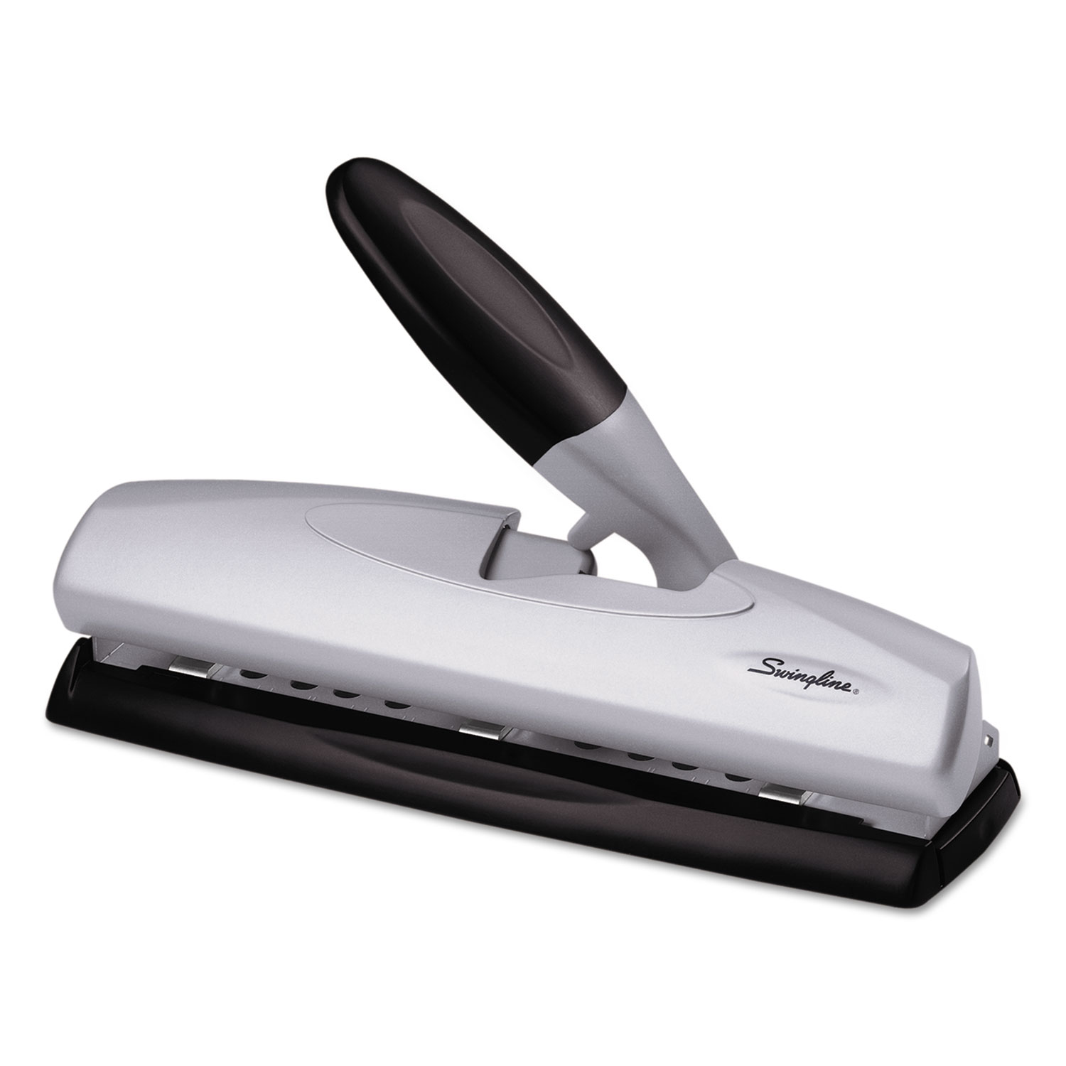 Bostitch Electric Or Battery Powered 3 Hole Punch BlackSilver - Office Depot