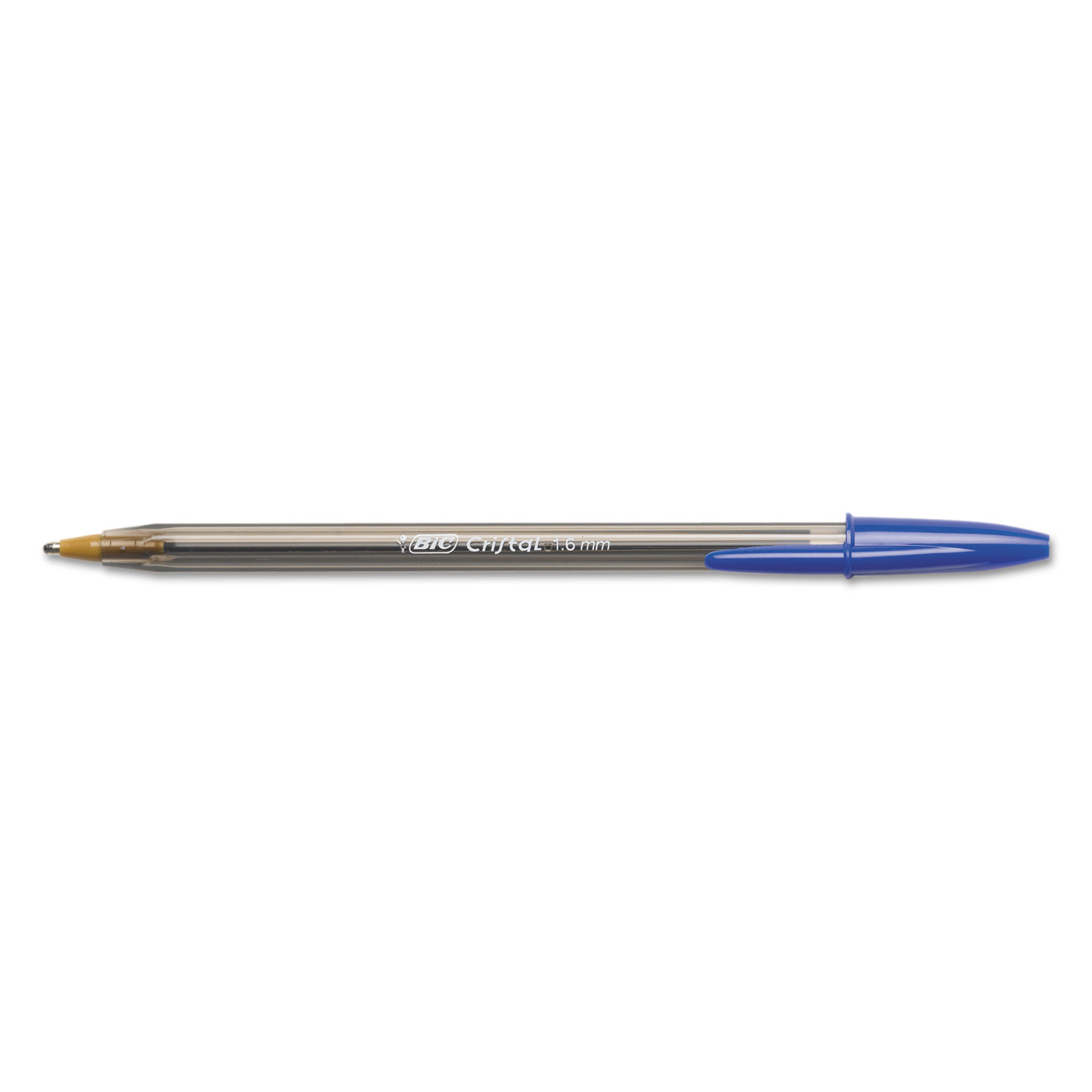Cristal Xtra Bold Ballpoint Stick Pen, Blue Ink, 1.6mm, Bold, Dozen