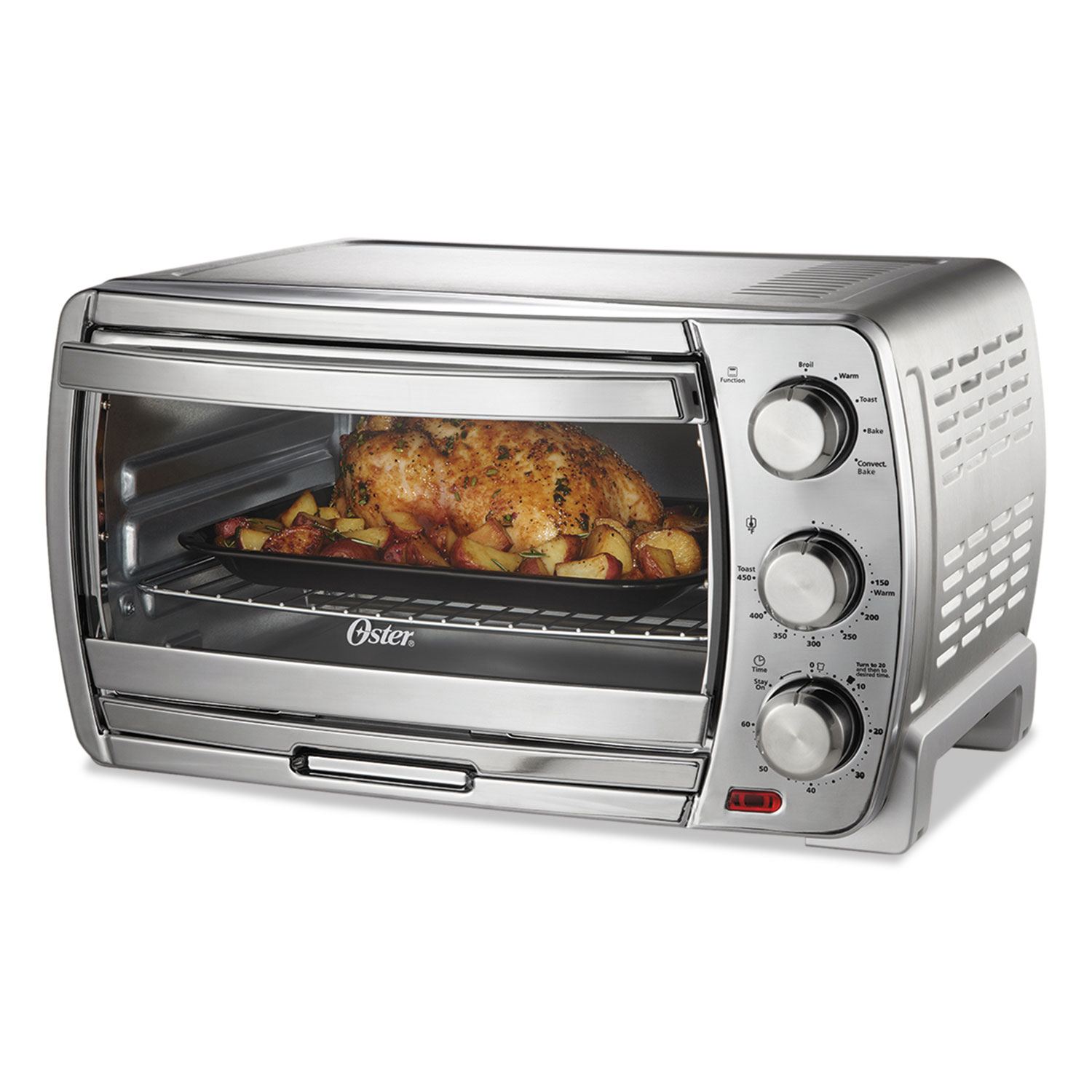  Oster TSSTTVSK01 Extra Large Countertop Convection Oven, 18.8 x 22 1/2 x 14.1, Stainless Steel (OSRVSK01) 