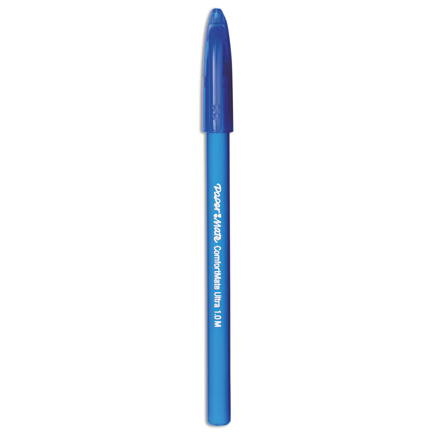  Paper Mate 6110187 ComfortMate Ultra Stick Ballpoint Pen, Medium 1mm, Blue Ink/Barrel, Dozen (PAP6110187) 